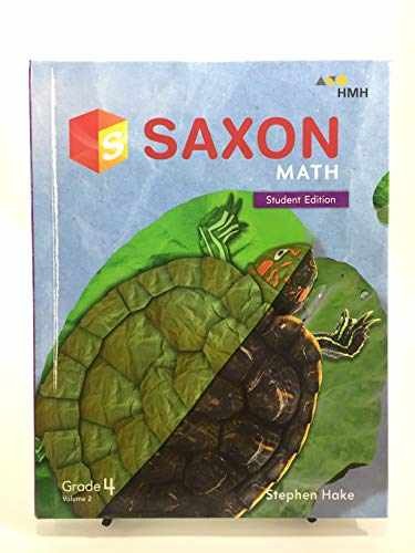 Saxon Math Student Edition Book – Hardcover, by Stephen Hake – Acceptable n