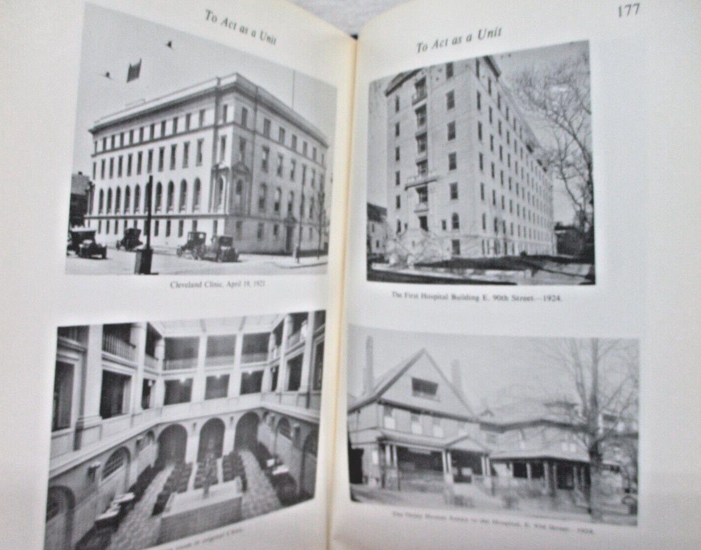 To Act As A Unit The Story of the Cleveland Clinic 1971 Ohio hospital hardcover