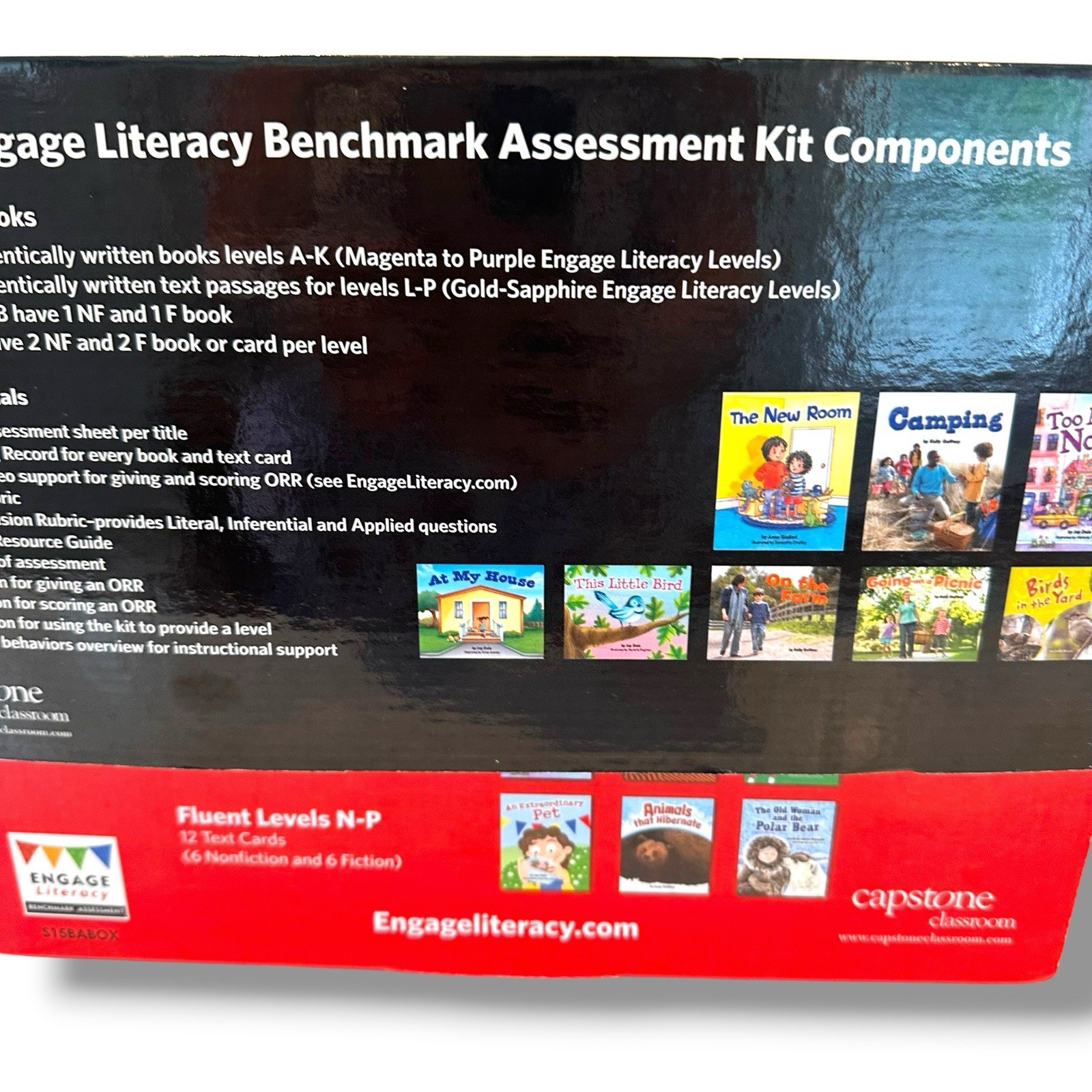 Engage Literacy Benchmark Assessment Kit Level A-P Capstone Classroom 60 texts