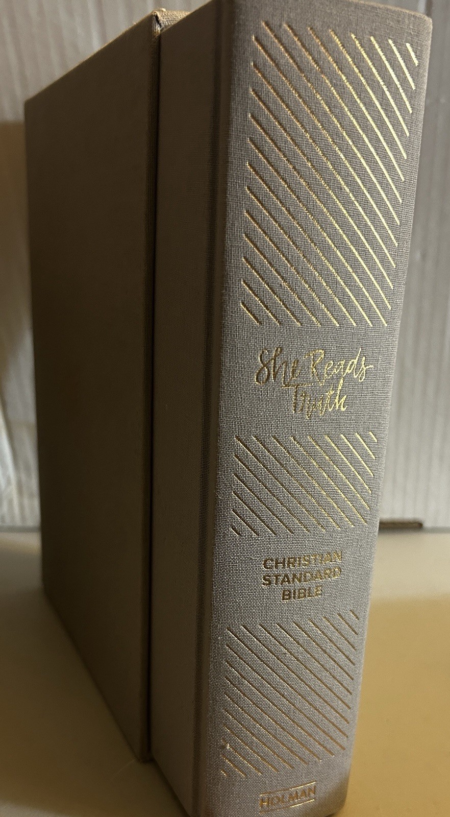 She Reads Truth Hardcover CSB Holy Bible Grey Cloth In Slipcase Free Shipping