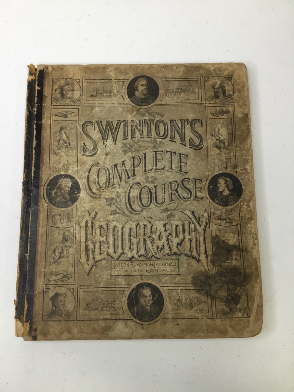 Complete Course in Geography. Swinton. 1875 HC, Illustrated