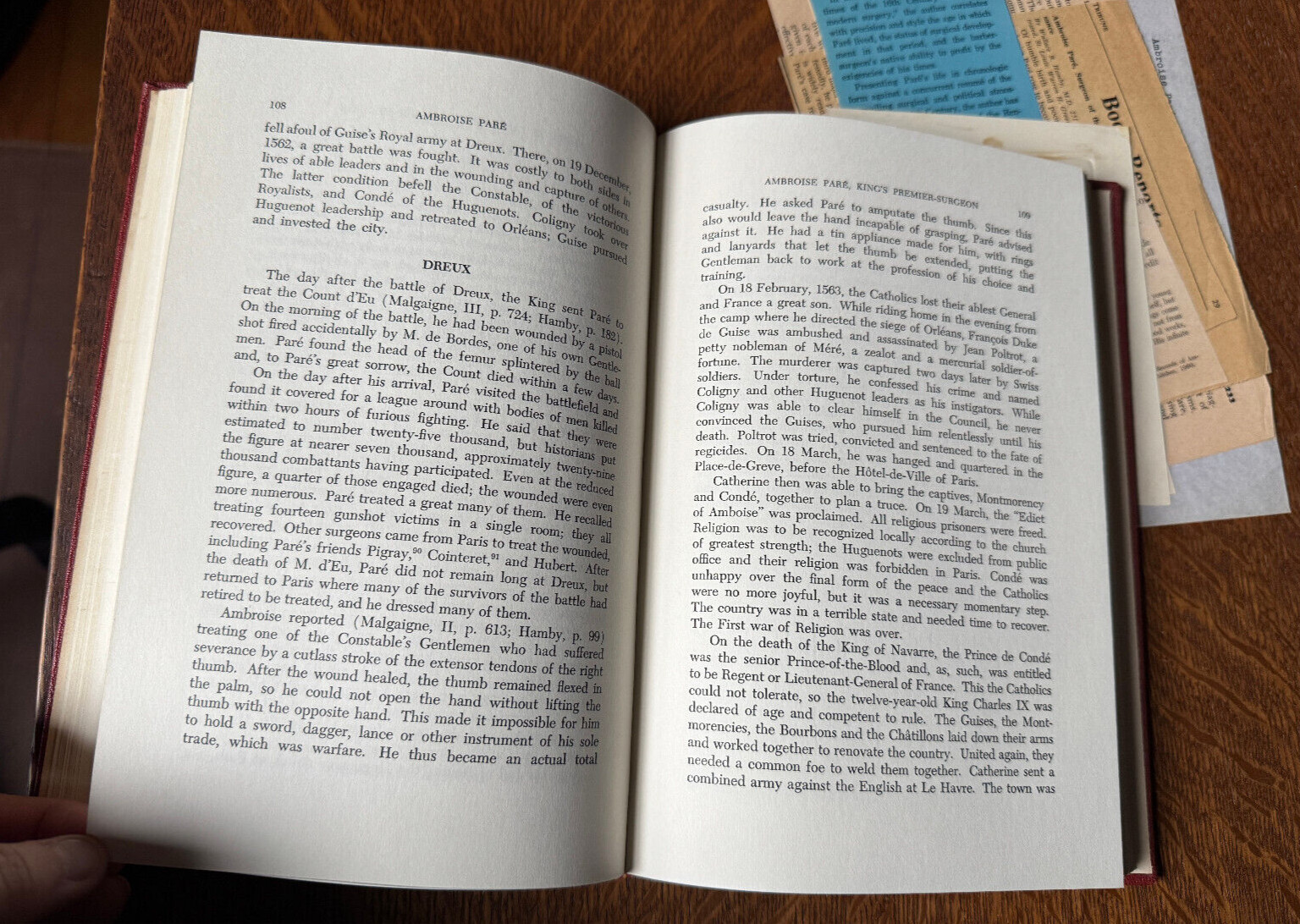 Ambrose Pare Surgeon Renaissance Hamby 1967 Cleveland Clinic First Edition