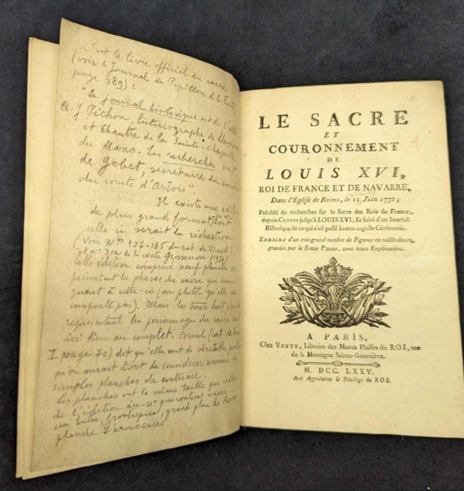 RARE Le Sacre et Couronnement de Louis XVI 1775 French Royalty Coronation Book