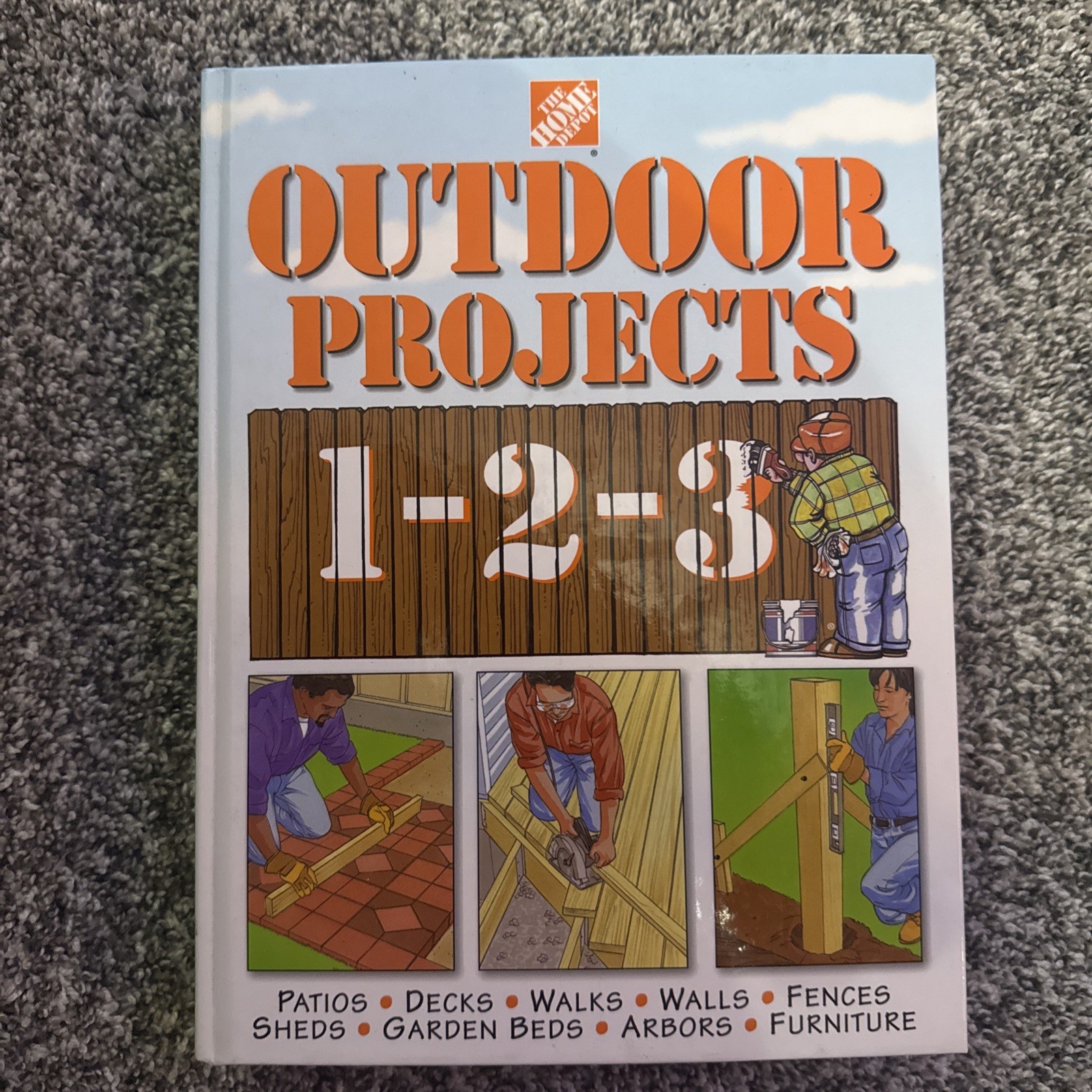 Outdoor Projects 1-2-3 by Home Depot Books Staff (1998, Hardcover)