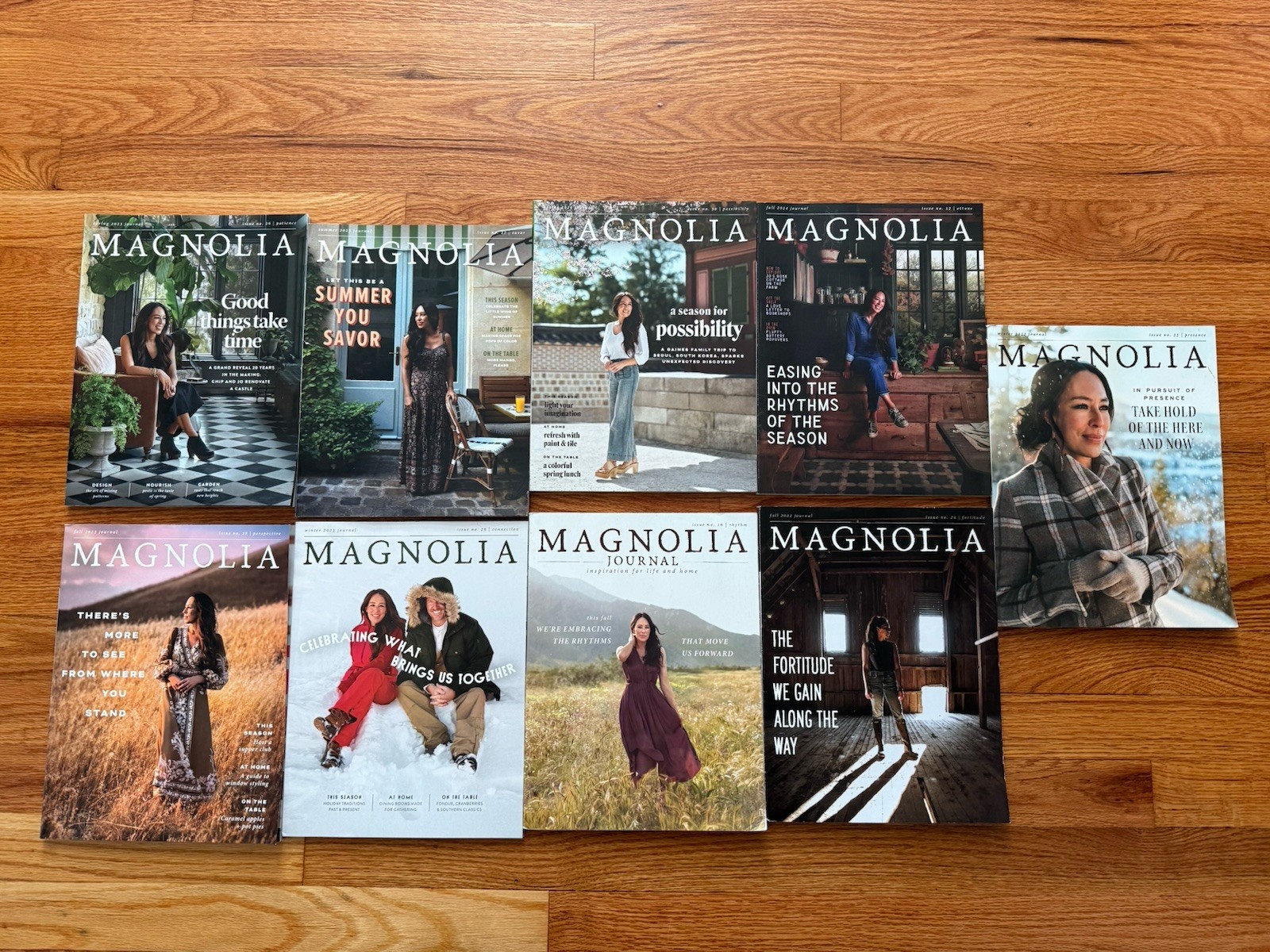 Lot Of 9 The Magnolia Journal Magazine Issues 16,24-30,32 Joanna Chip Gaines