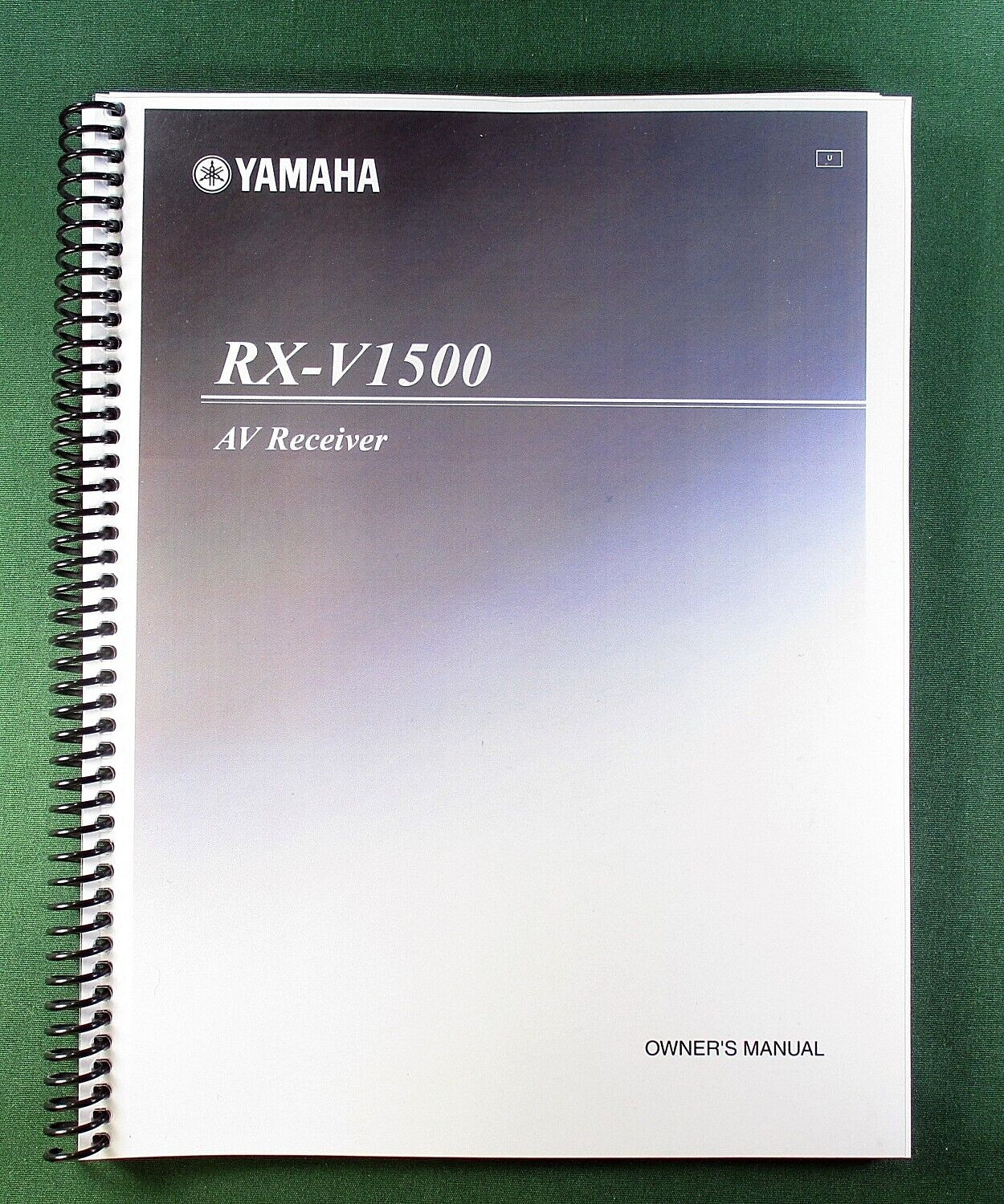 Yamaha RX-V1500 Instruction Manual: 104 Pages & Protective Covers!