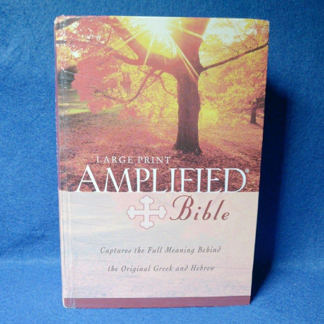 Amplified Bible Large Print Hardcover 1987 Zondervan The Lockman Foundation