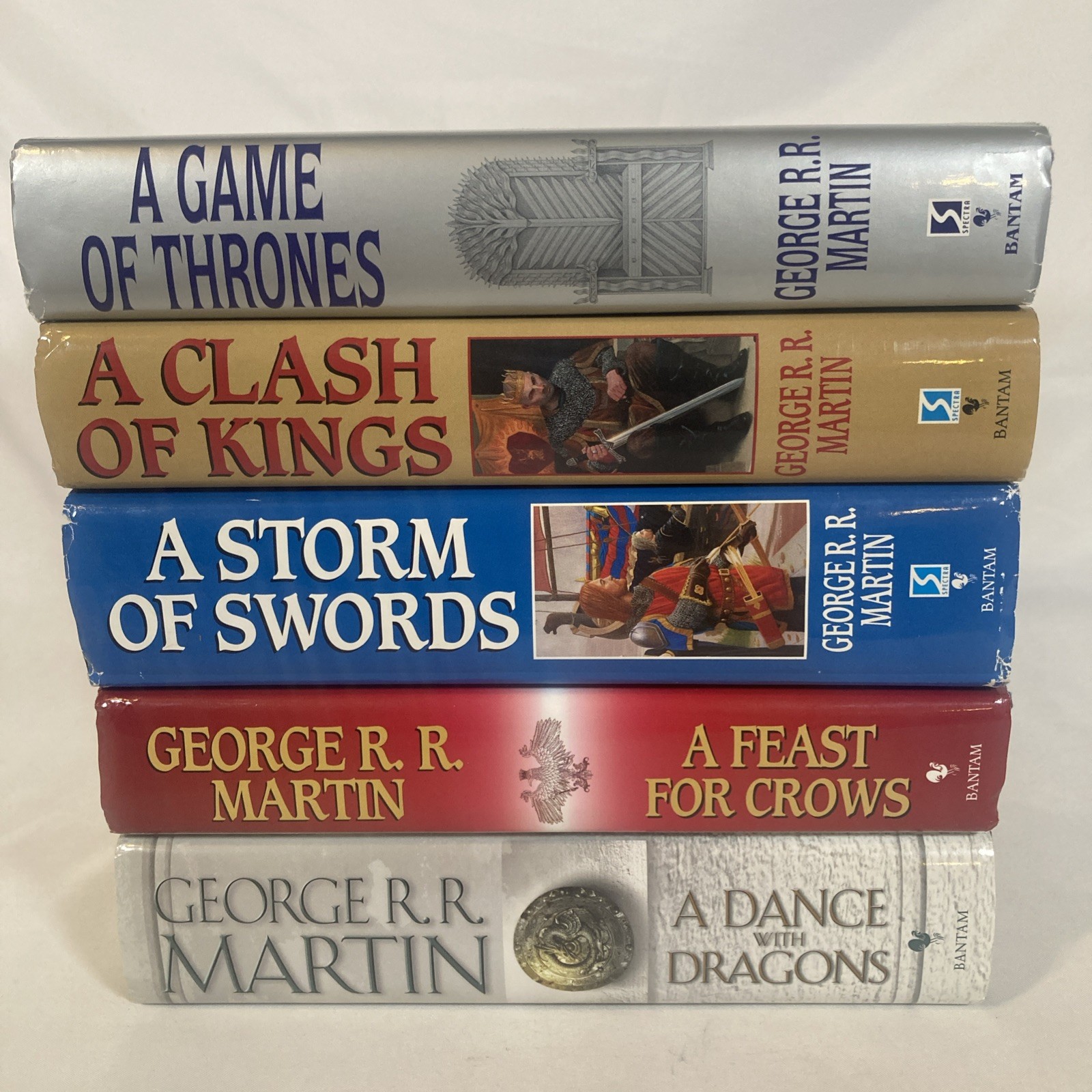 A Song of Fire and Ice Complete Book Set #1-5 HCDJ George R.R. Martin Book Club