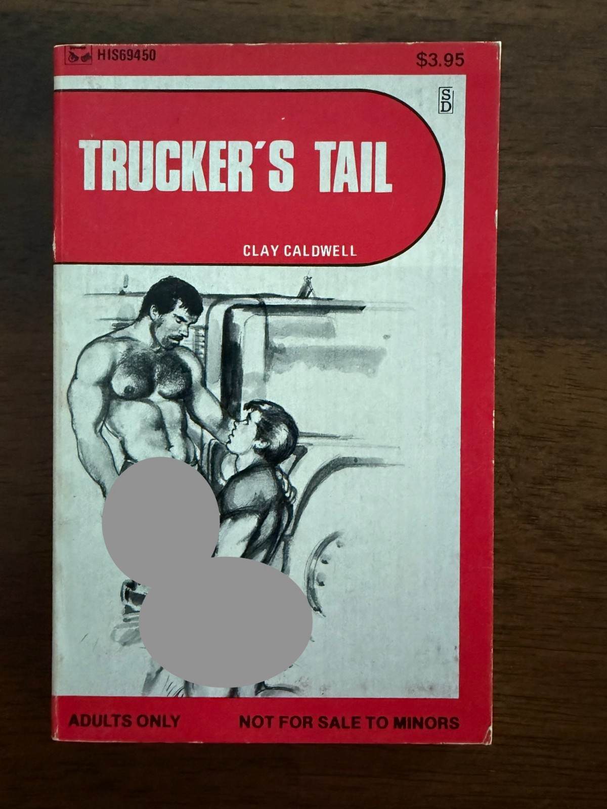 TRUCKER&rsquo;S TAIL by Clay Caldwell HIS69450 Gay Pulp Paperback 1982 VG see pics