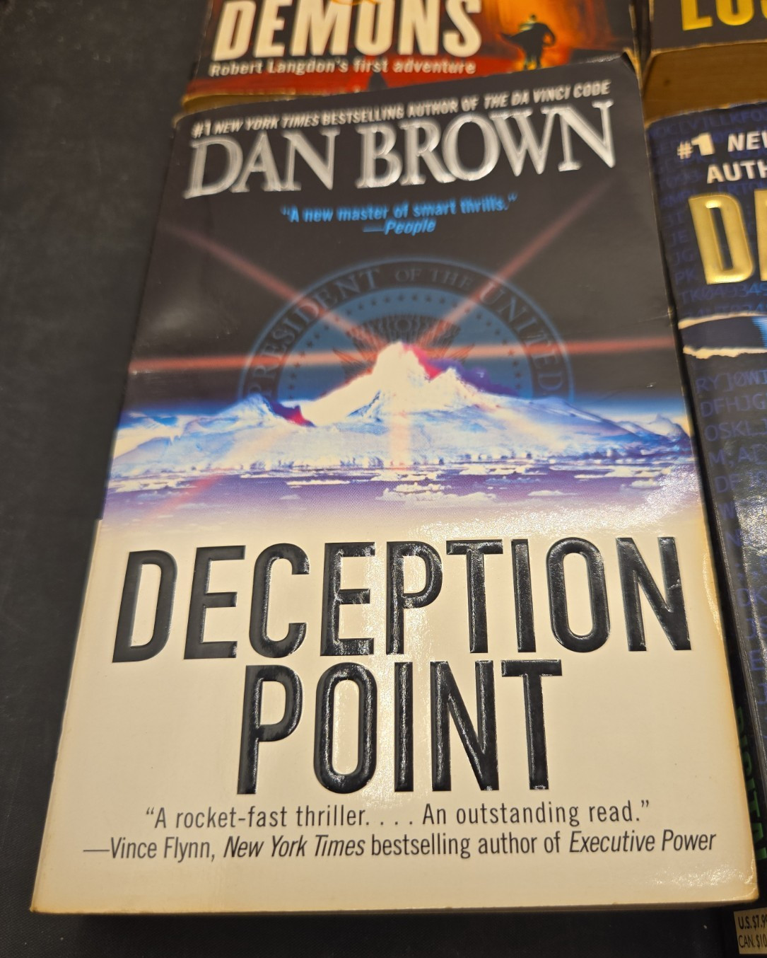 Dan Brown Books Paperback 4pc Lot Lost Symbol Digital Fortress Deception Angels