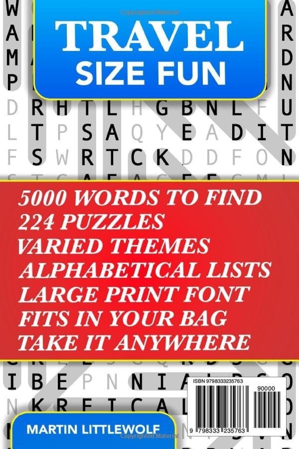 Big Book of Large Print Word Search Puzzles: 5000 Words 224 Themed-⭐️⭐️⭐️⭐
