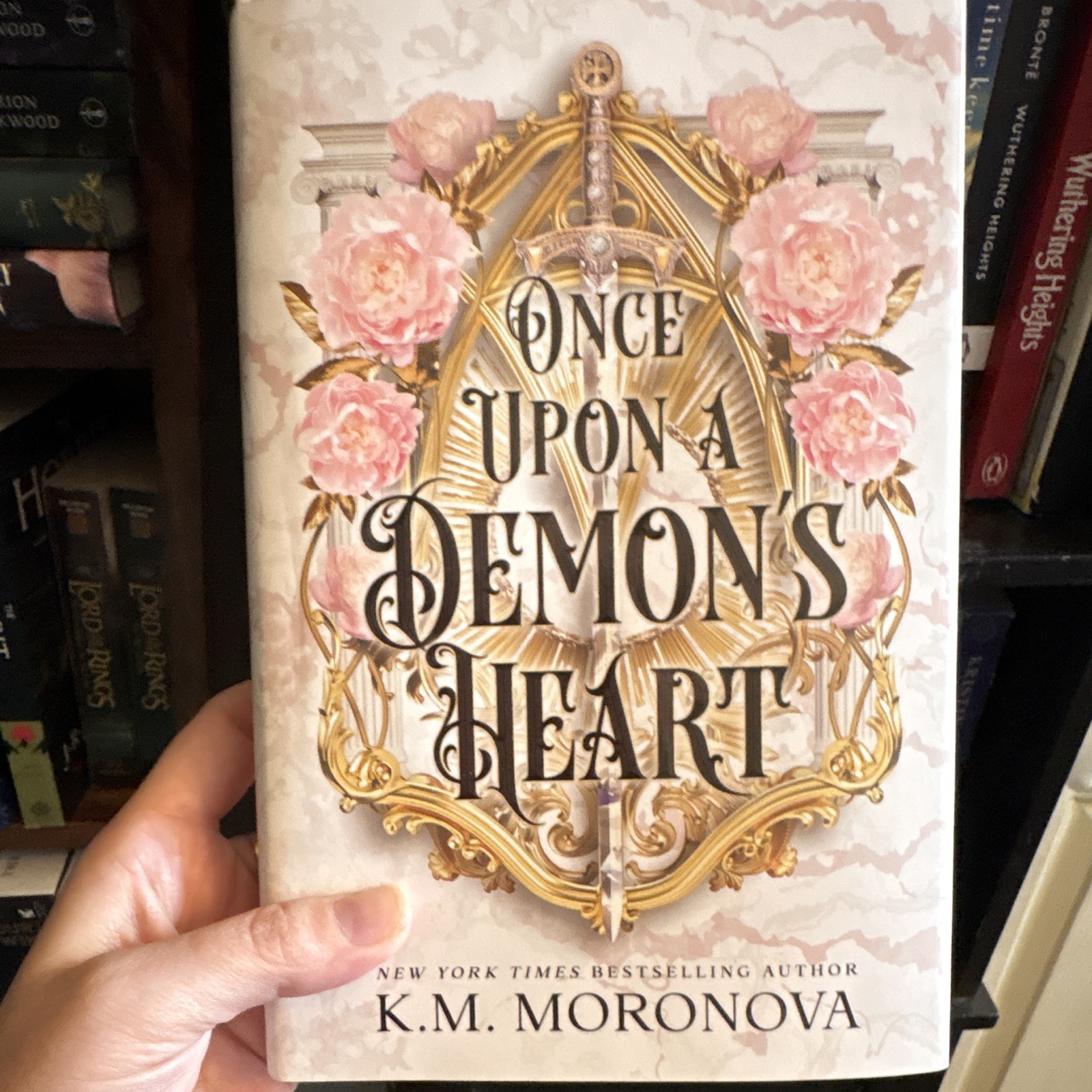 Once Upon a Demon’s Heart K.M. Moronova hardcover English YA fiction novel
