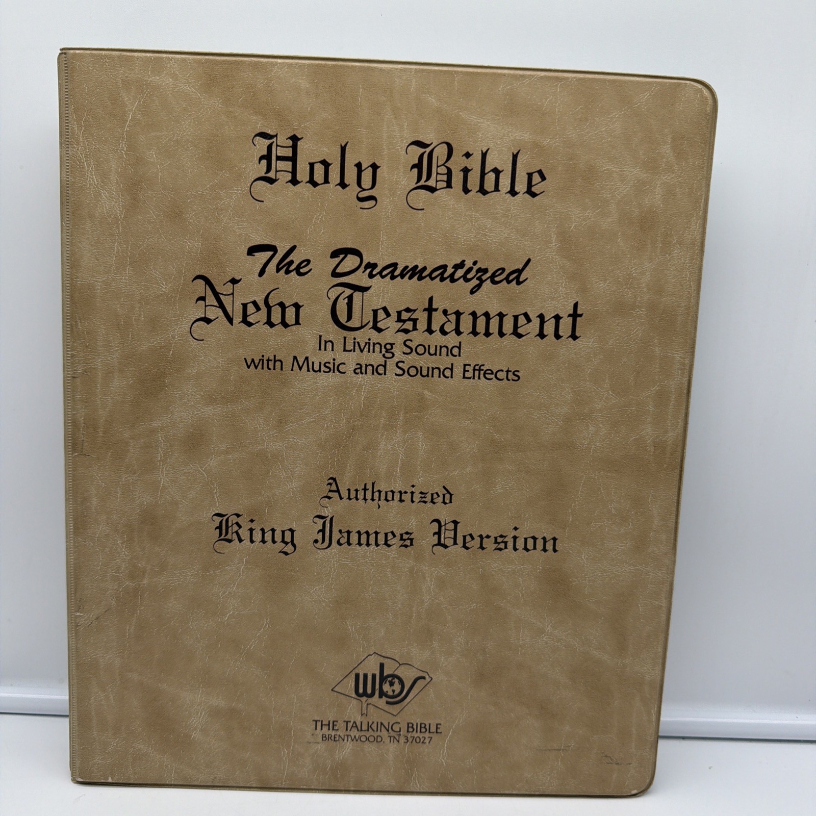 The Holy Bible The Dramatized New Testament KJV World Bible Society. 1982 Rare
