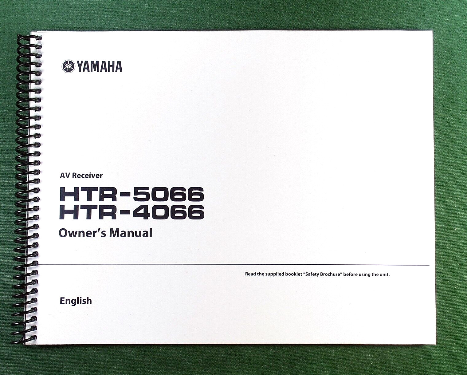 Yamaha HTR-5066 Instruction Manual: Full Color 112 Pages & Protective Covers!