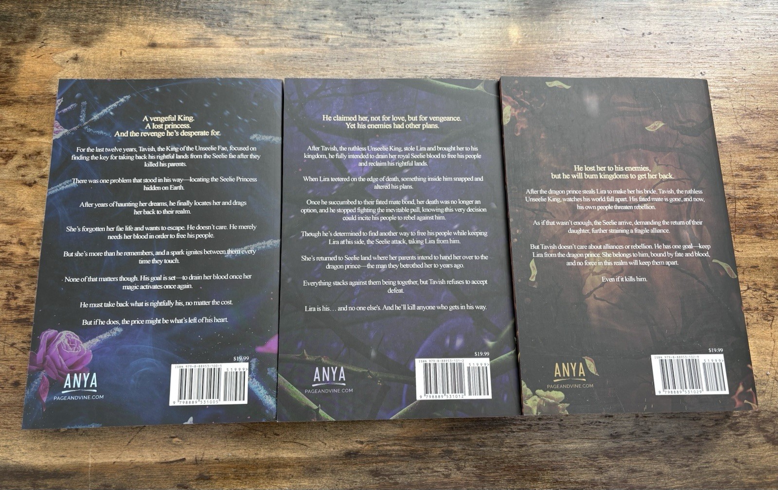 Fated To Darkness Trilogy SIGNED Sprayed Edges Jen L Grey Fantasy Indie Romance