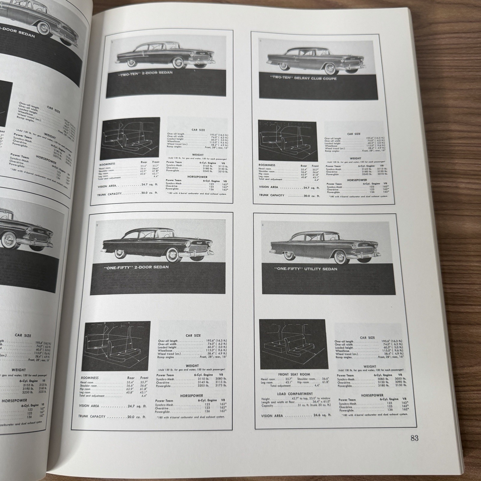 Chevrolet 1955-1956 Restoration Guide Over 1000 Photos & Charts GM 480 pages VG