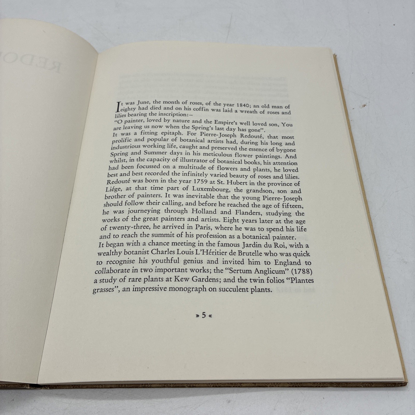Roses by Pierre Joseph Redoute Golden Ariels First Published 1963 Dust Jacket
