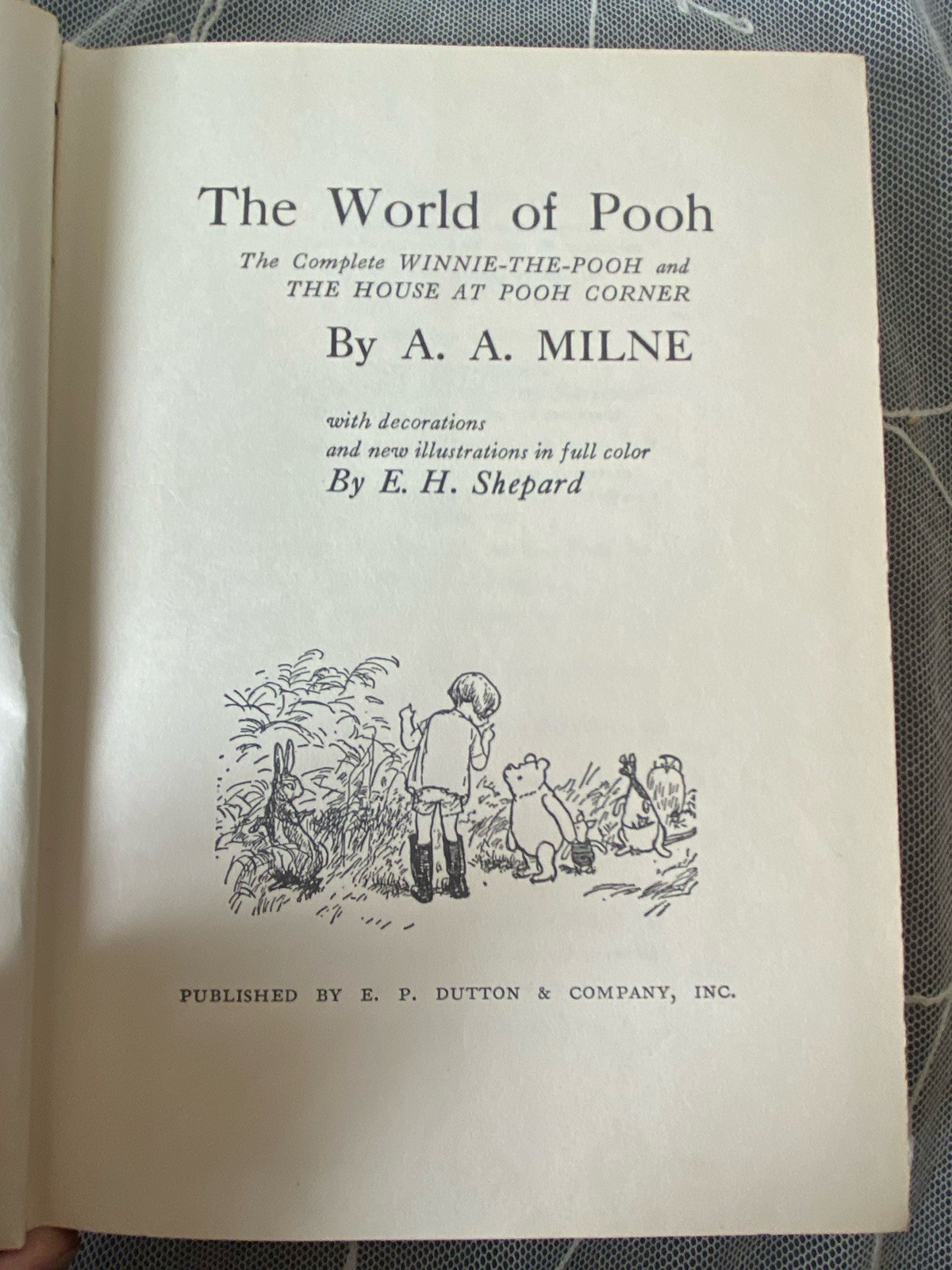 The World of Pooh A.A. Milne 1957 Color Illustrated E.H. Shepard w/ Dust Jacket