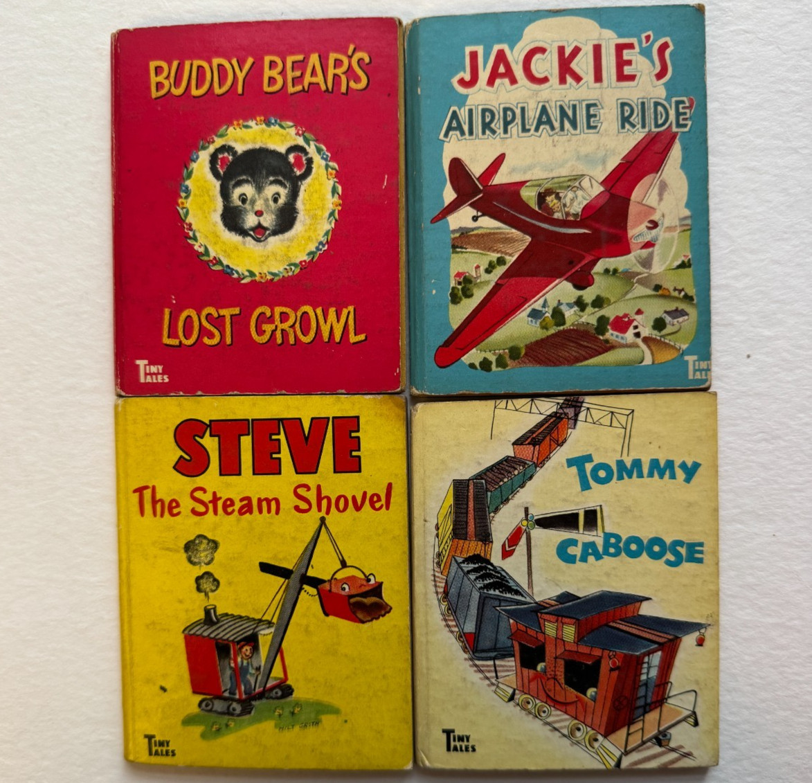 Tiny Tales Miniature Books, Set of 4 ~ Whitman Publishing Co. ~ 1942-1950