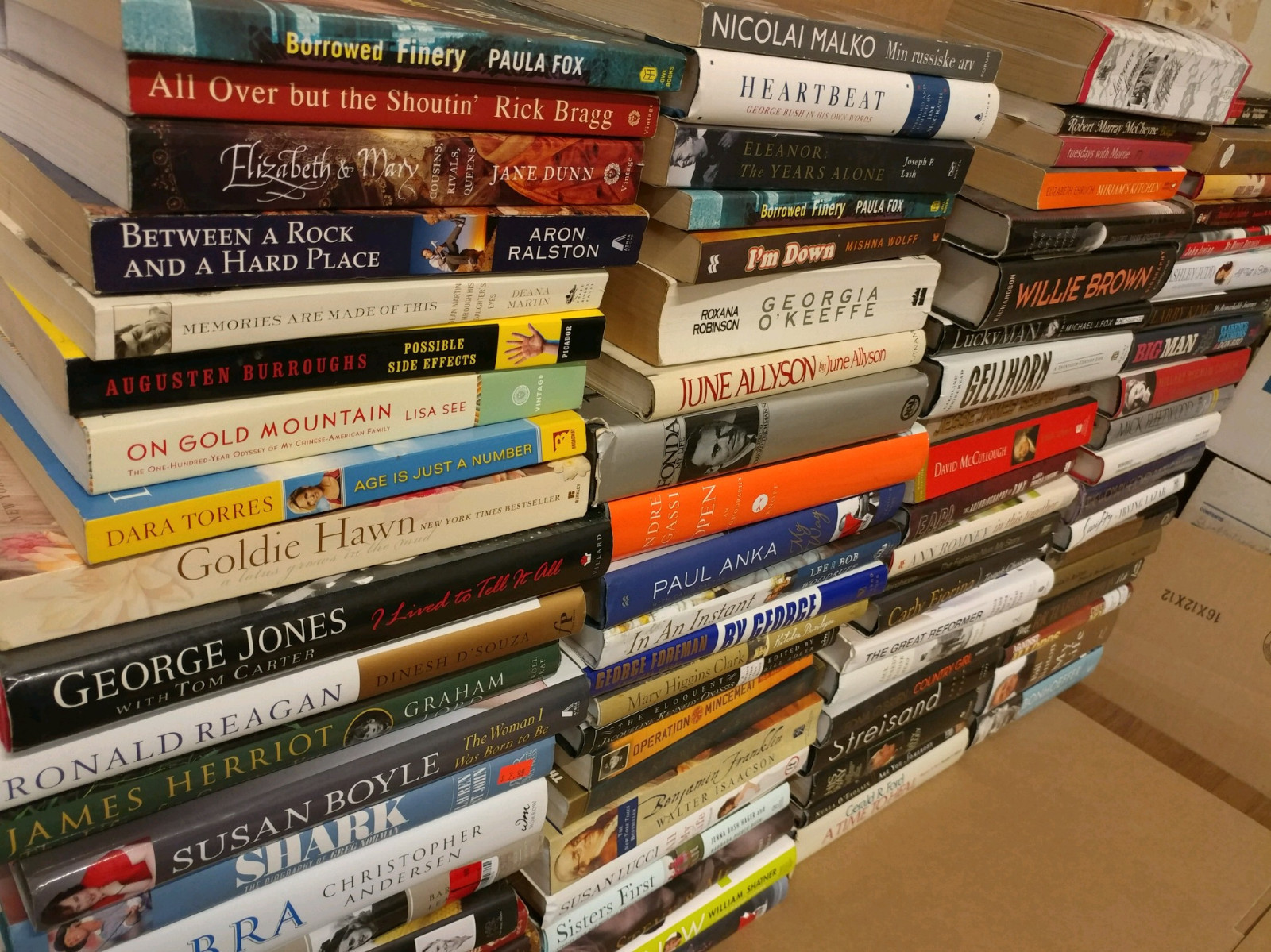 Lot of 20 Autobiography Biography Historical Memoir Books *RANDOM* UNSORTED MIX