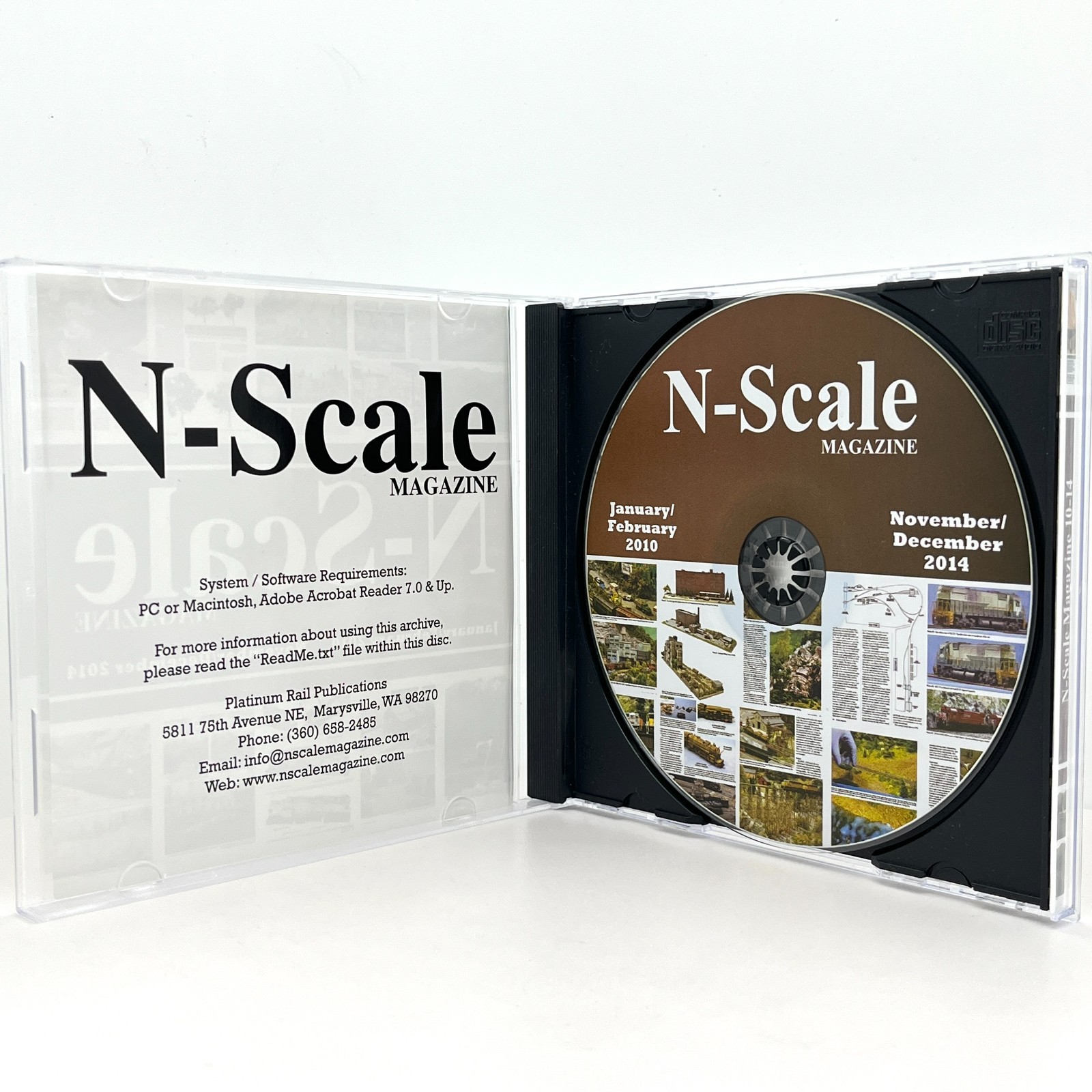 N-Scale Magazine January 2010 to December 2014 Vols 22 to 26 PC Mac CD ROM