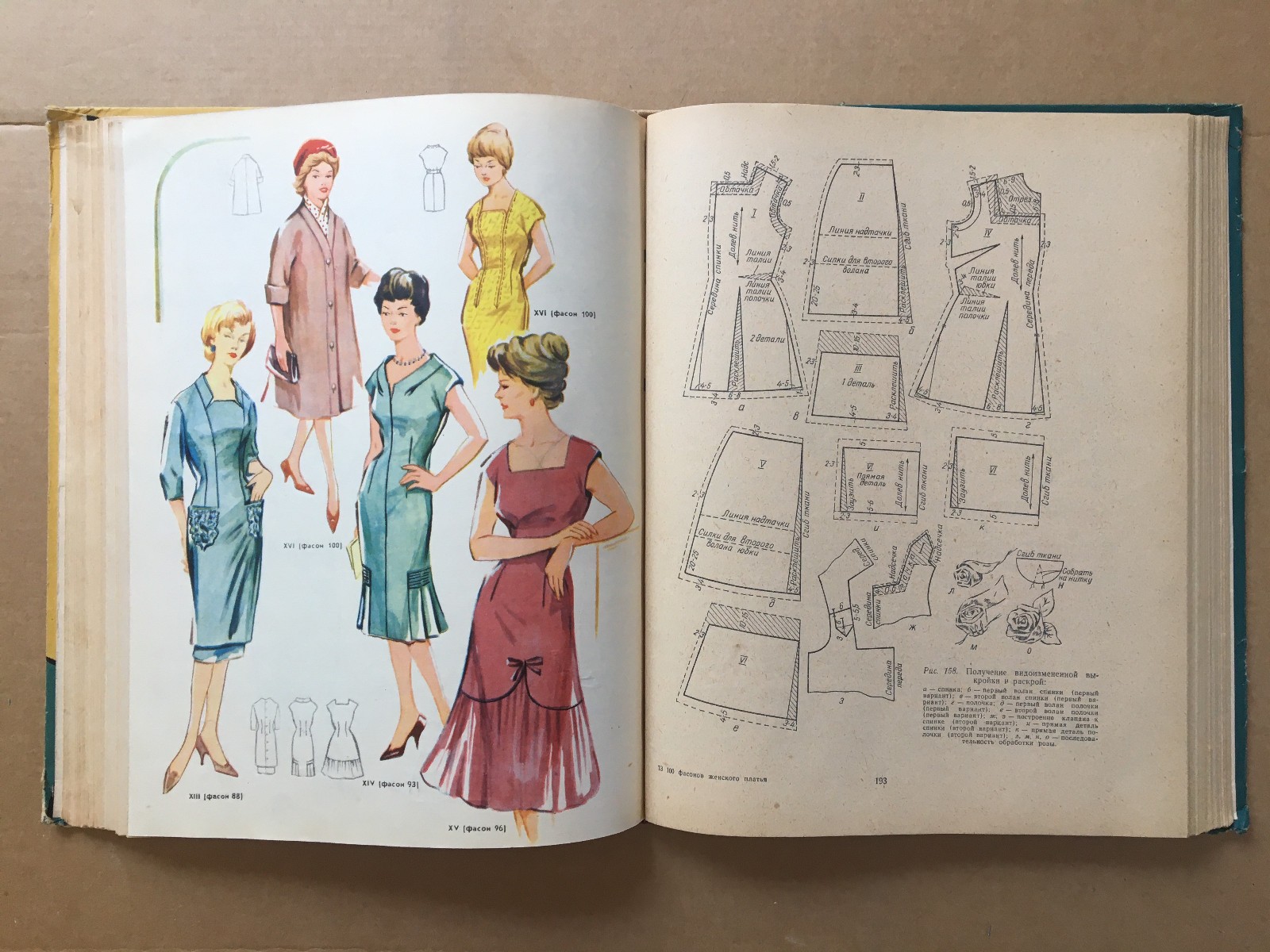 100 фасонов женского платья 1965 C ПРИЛОЖЕНИЯМИ! Кройка Шитье Women&rsquo;s dress HC
