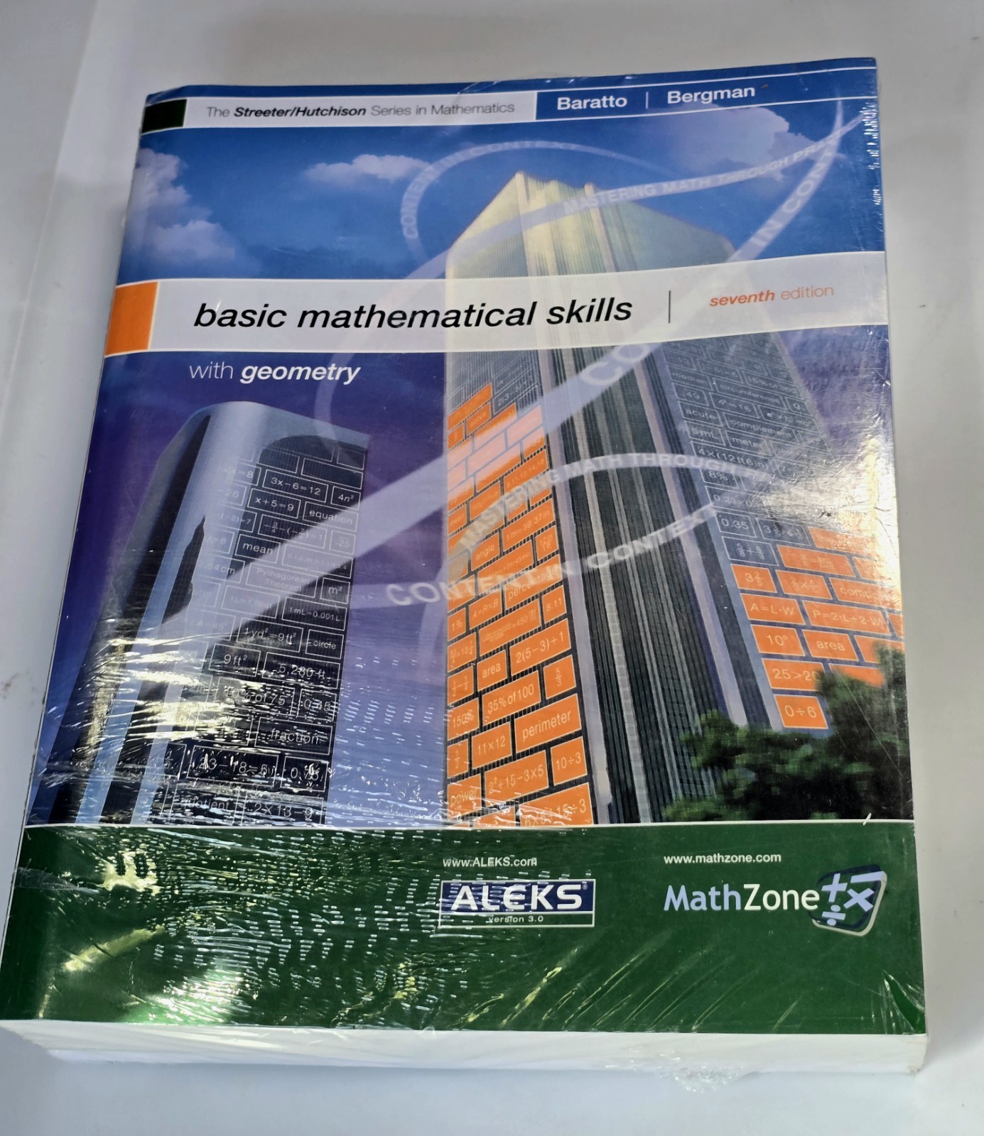 Basic Mathematical Skills Geometry 7th Ed Textbook Baratto Bergman NEW Sealed