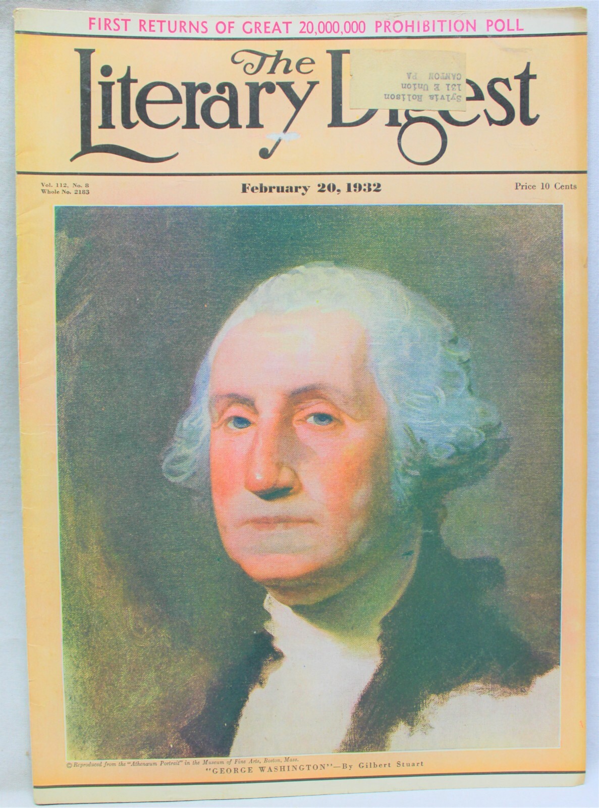 THE LITERARY DIGEST MAGAZINE 20 FEBRUARY 1932 NEWS GENERAL INTEREST STORIES
