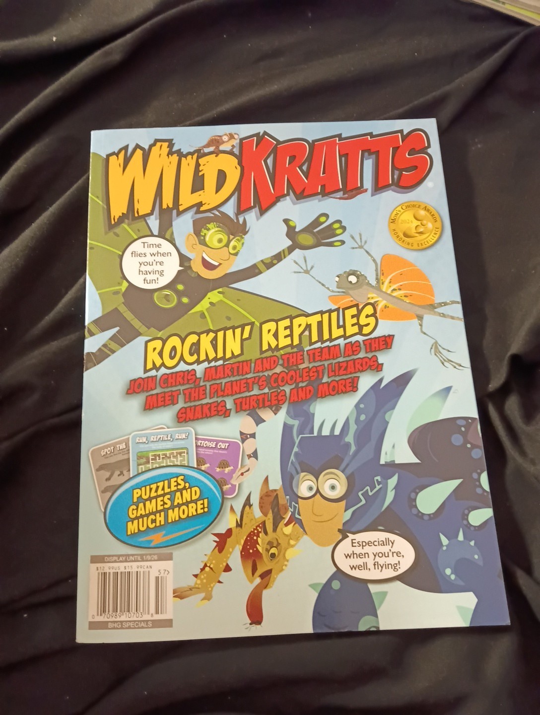Wild Kratts Kids Magazine 2025 ~ Rockin&rsquo; Reptiles ~ Puzzles ~ Activity Book