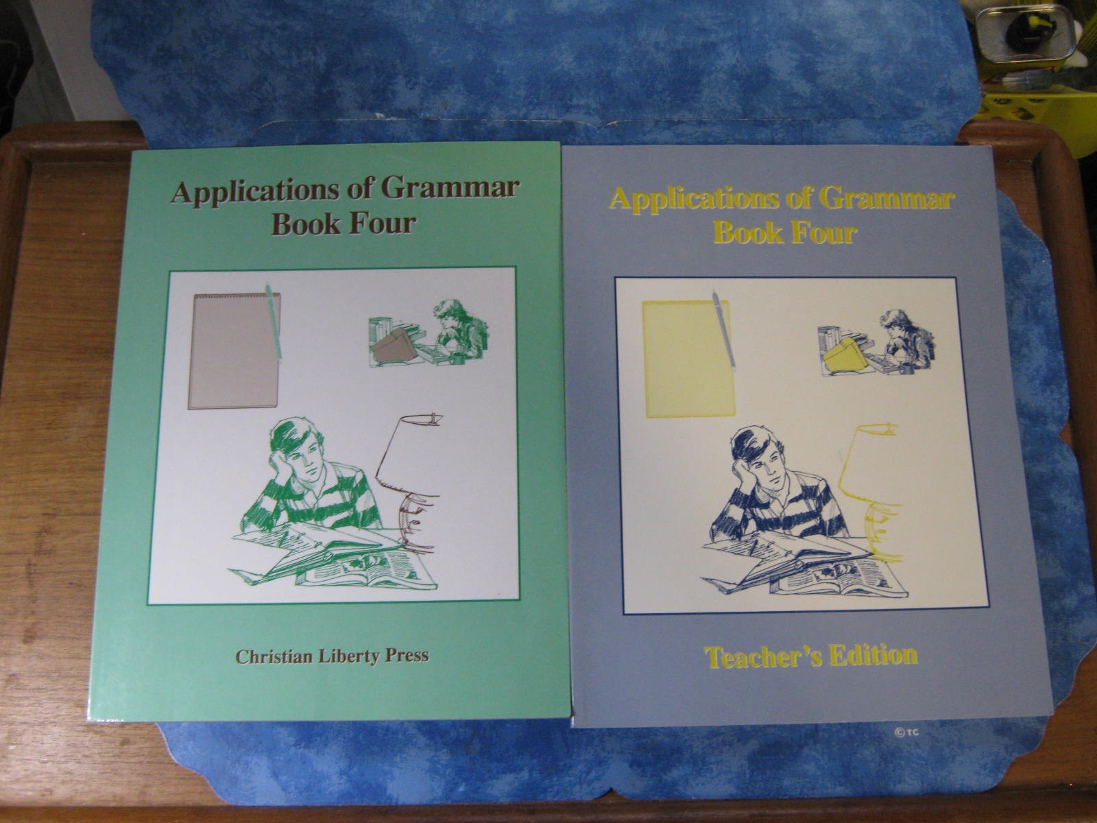 LOT OF 2 APPLICATIONS OF GRAMMAR BOOK FOUR Student & Teacher&rsquo;s Edition 1994 MINT