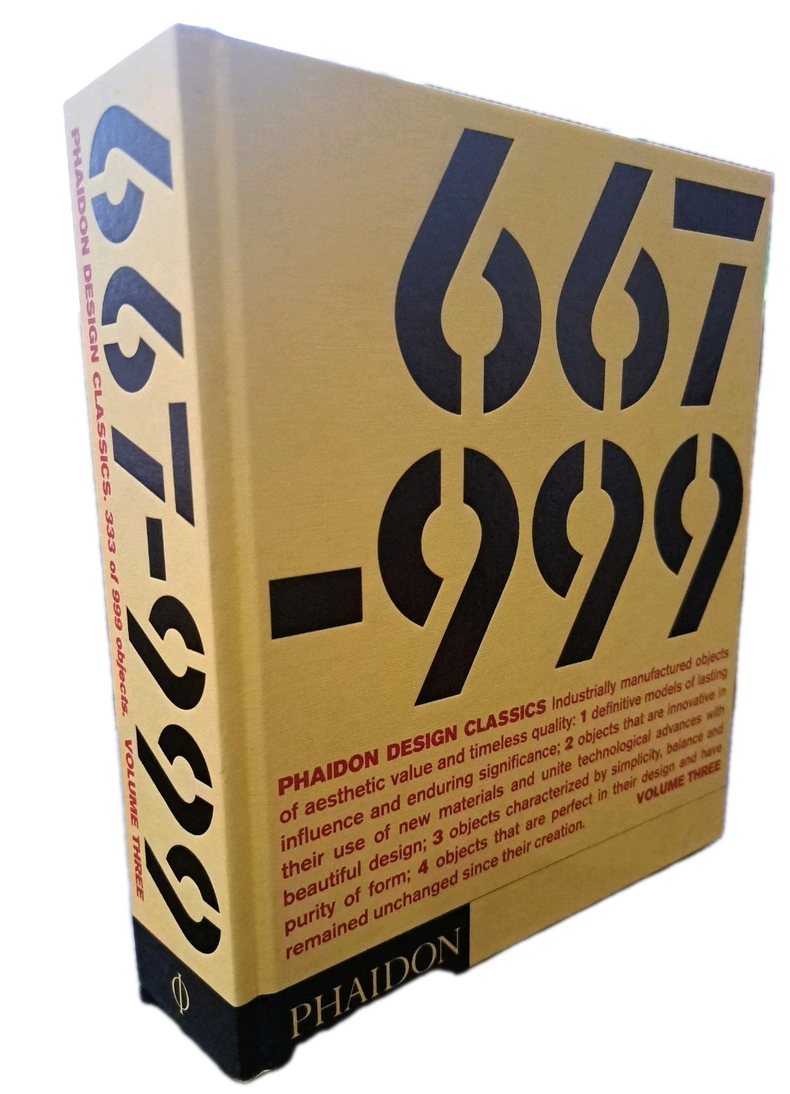 Phaidon Design Classics Volume 3, 667-999 Hardcover Phaidon – VERY GOOD