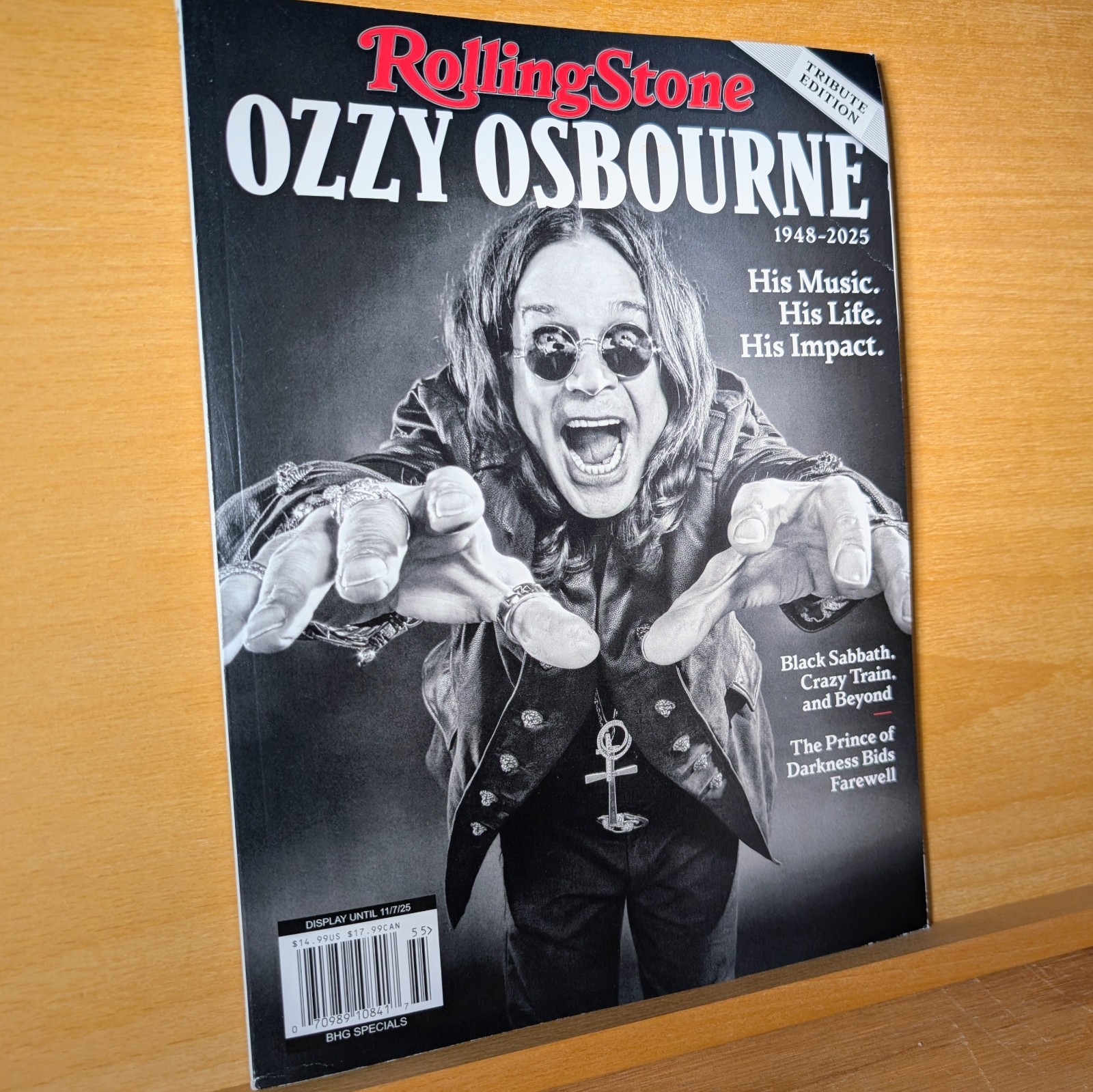 Rolling Stone Magazine Ozzy Osbourne Tribute Edition 2025 NO LABEL