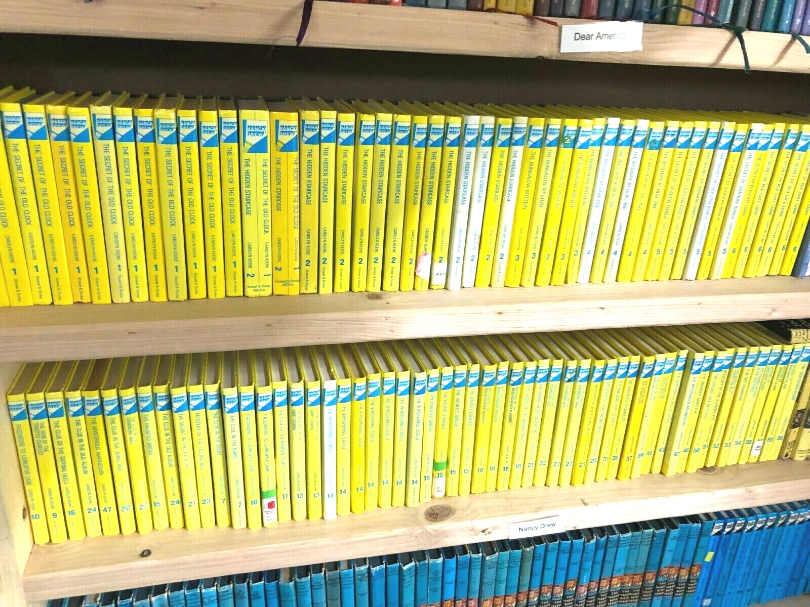 10 Nancy Drew books lot of hardcover kids chapter books Carolyn Keene -GOOD