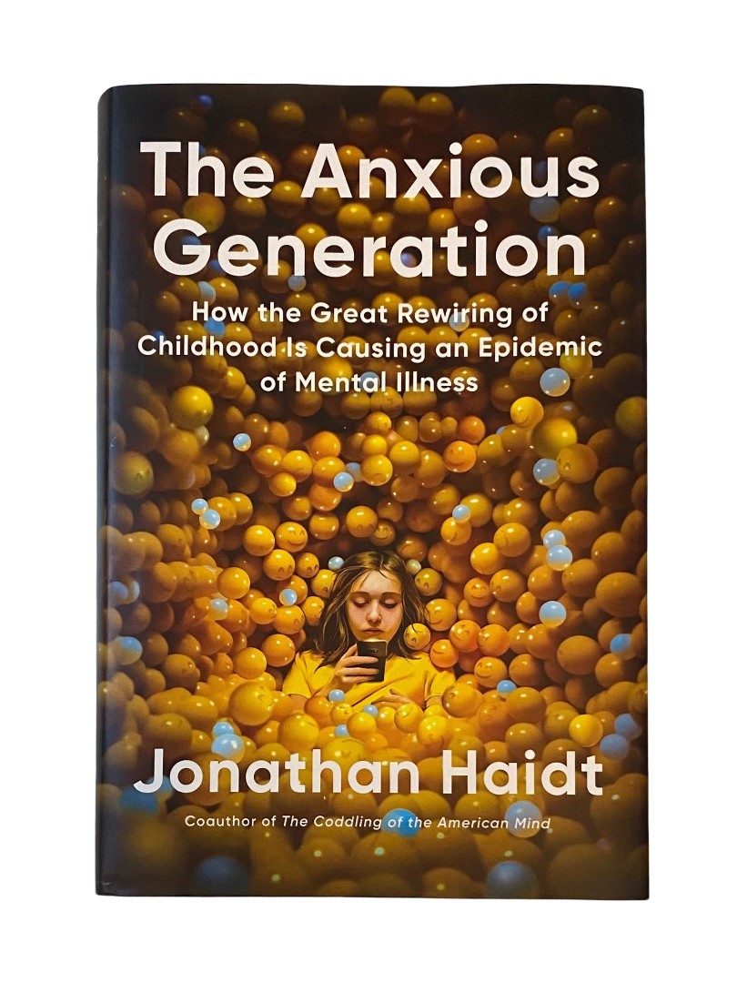 THE ANXIOUS GENERATION by Jonathan Haidt – Hardcover Book – Like New Condition