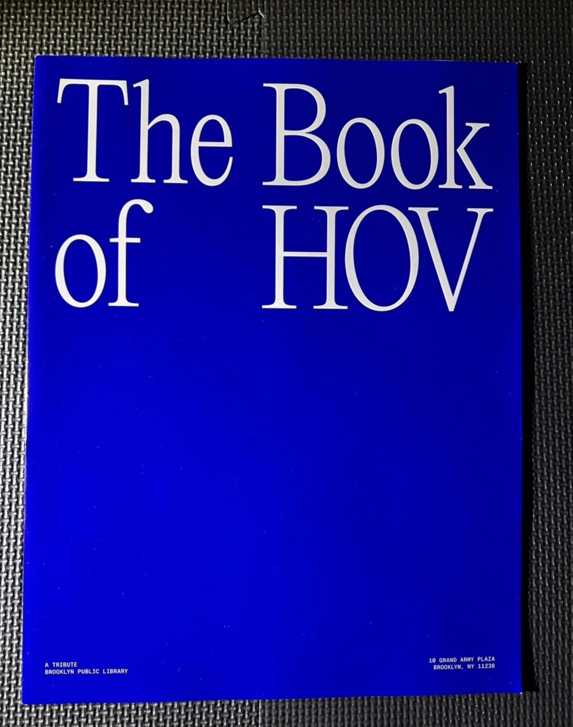 Brooklyn library RARE EXCLUSIVE Jay-Z The Book Of HOV Art Exhibit 34 Page Mint