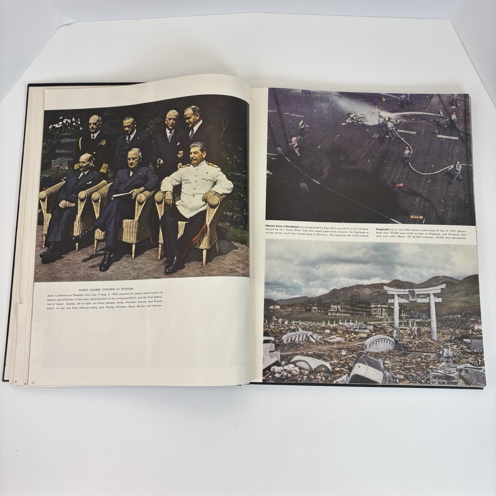 Collier&rsquo;s Photographic History of World War II Hardcover 1946 272 pages WWII C6