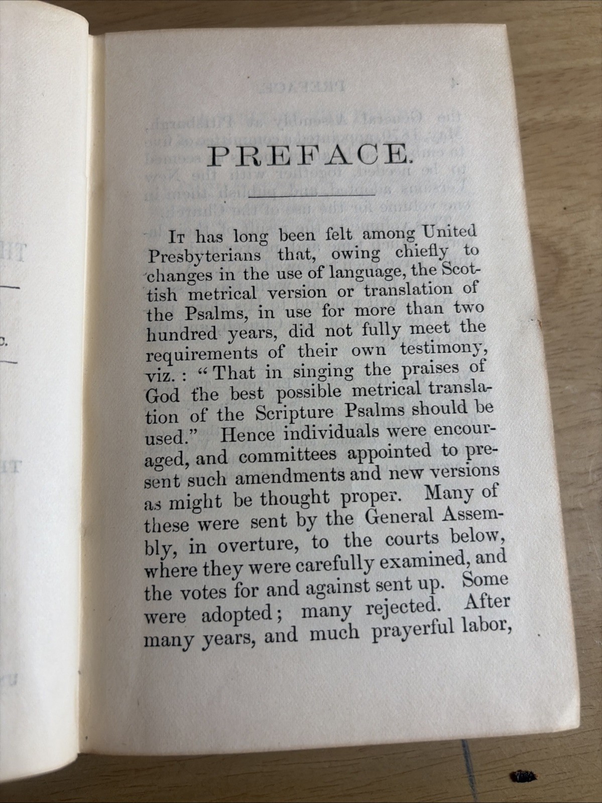 1871 Mini Book of Psalms Scottish Version Revised Leather Presbyterian Antique