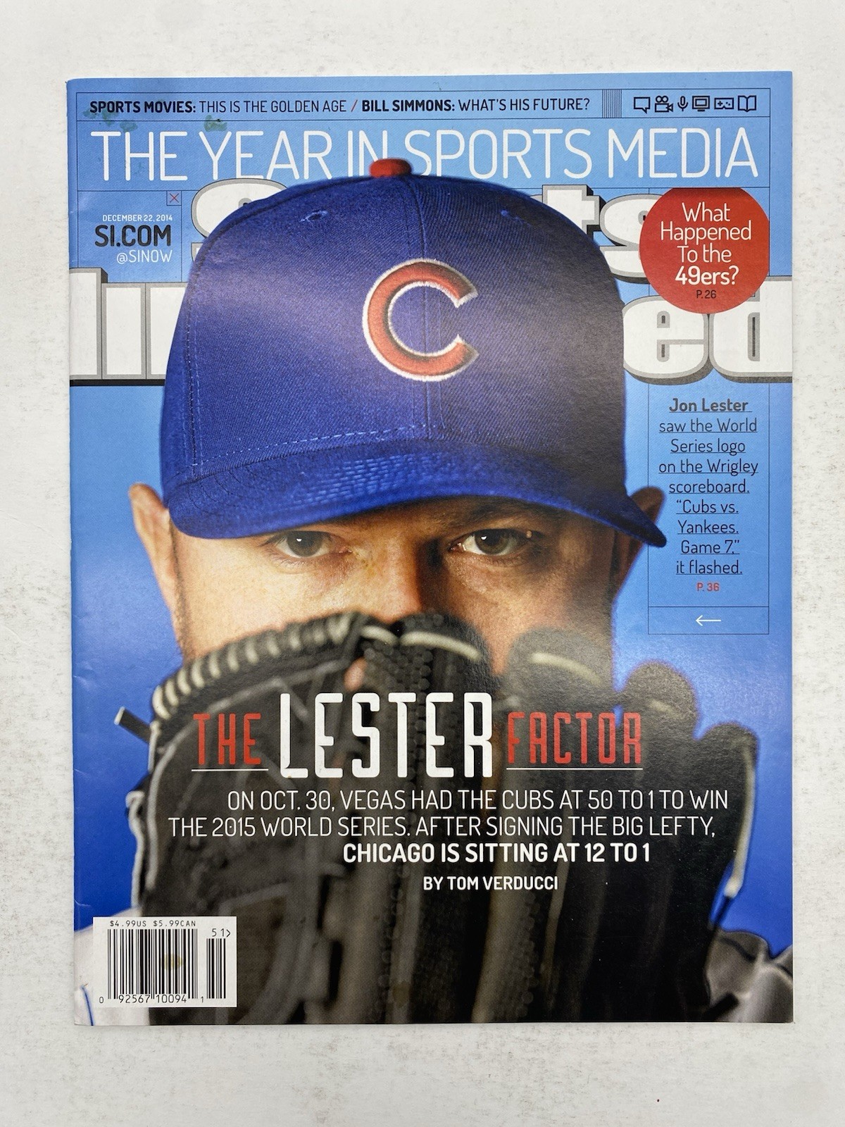 2014 Sports Illustrated Dec 22 The Lester Factor Newsstand HG