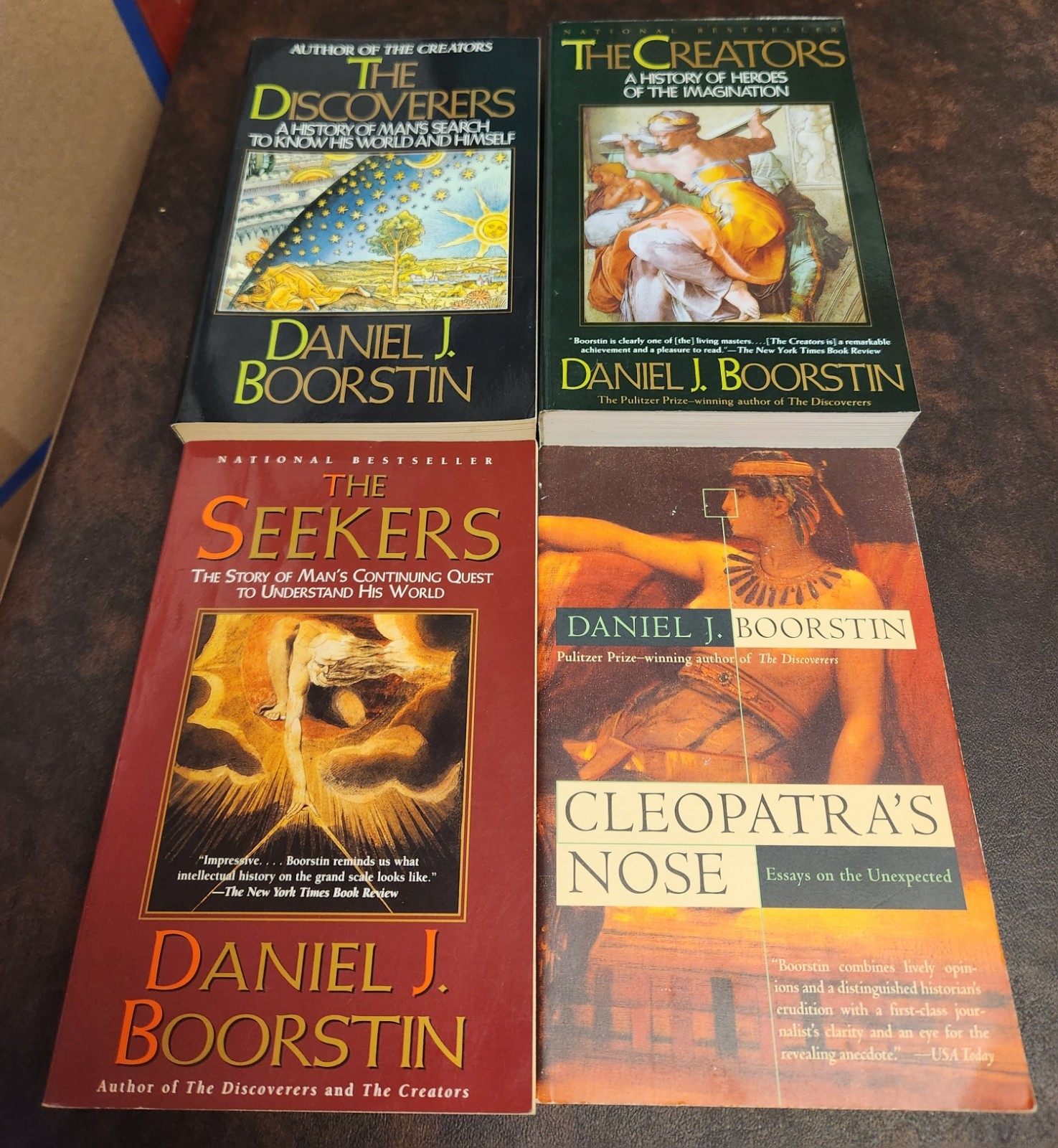 4 Daniel J. Boorstin Lot, The Discoverers, Creators, Seekers, Cleopatra&rsquo;s Nose