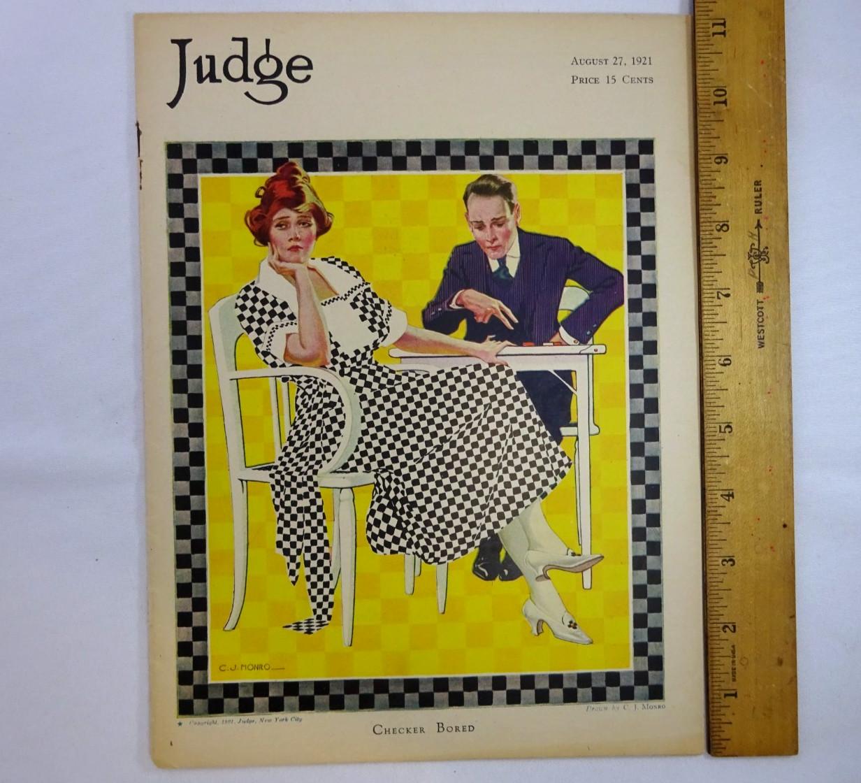 1921 JUDGE MAGAZINE ROARING 20s SATIRE & RISQUE HUMOR CARTOONS & JOKES 34 PAGES