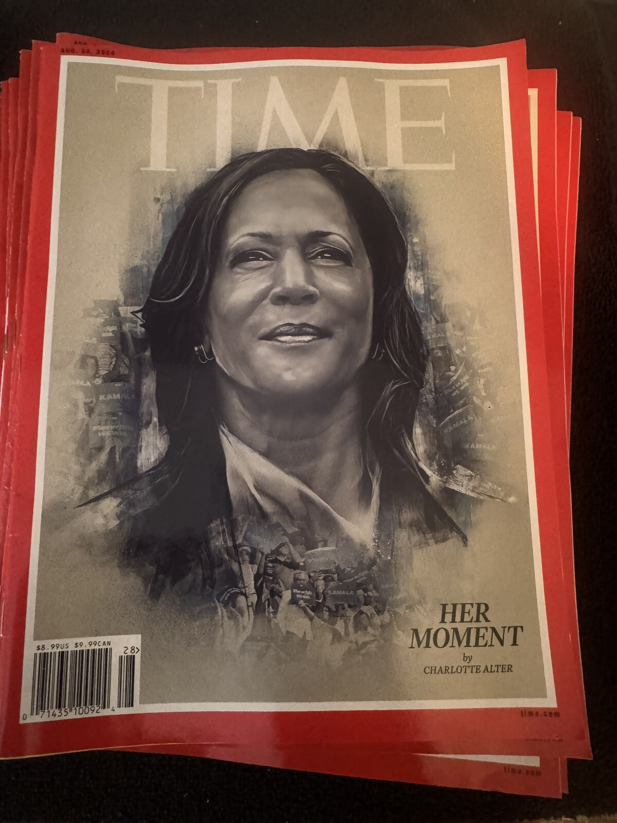 Kamala Harris August 26 2024 8/26/24 Time Magazine Her Moment Unread Brand New