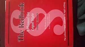 The Redbook: A Manual on Legal Style – Paperback, by Garner Bryan A. – Good