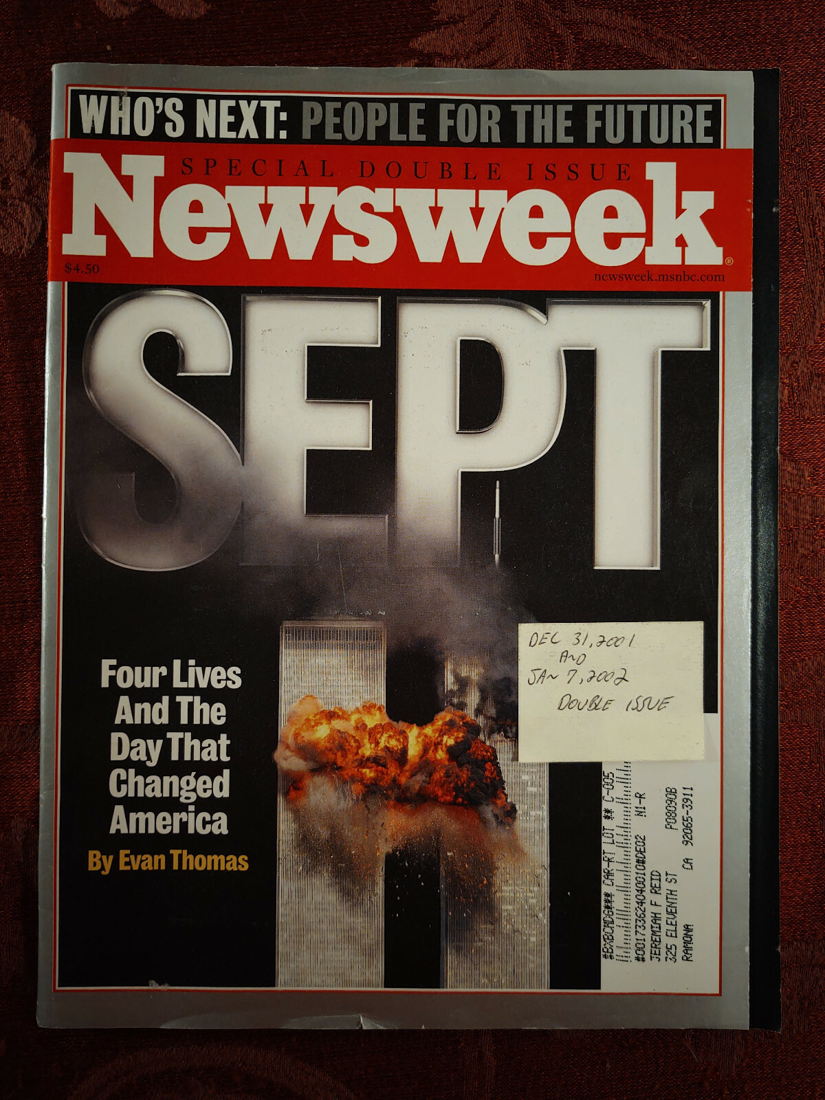 NEWSWEEK December 31 2001 January 7 2002 SEPTEMBER 11 Days that Changed America