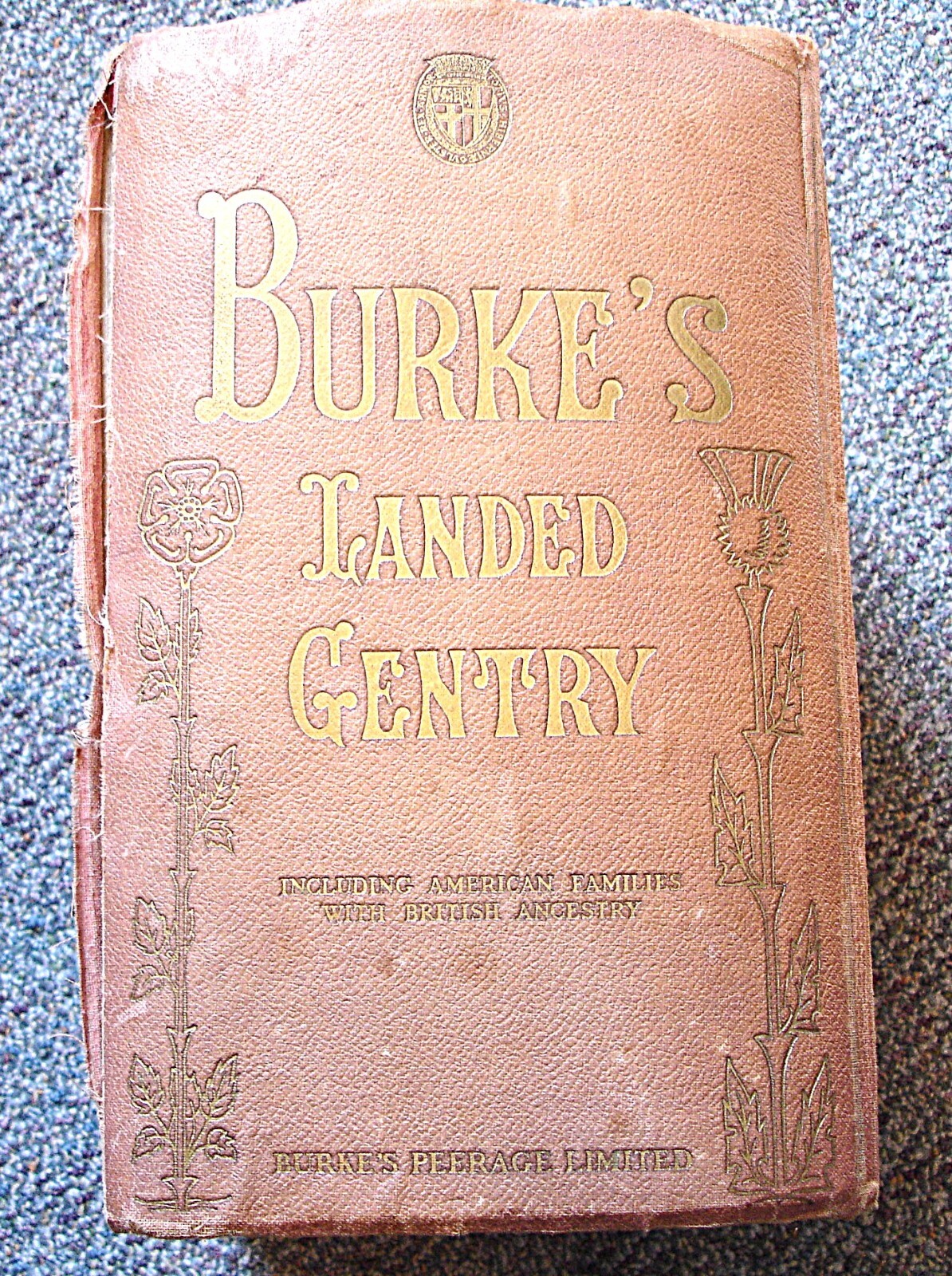 Burke&rsquo;s Laned Gentry 1939 1938. 3059 pages 1500 New Family Names