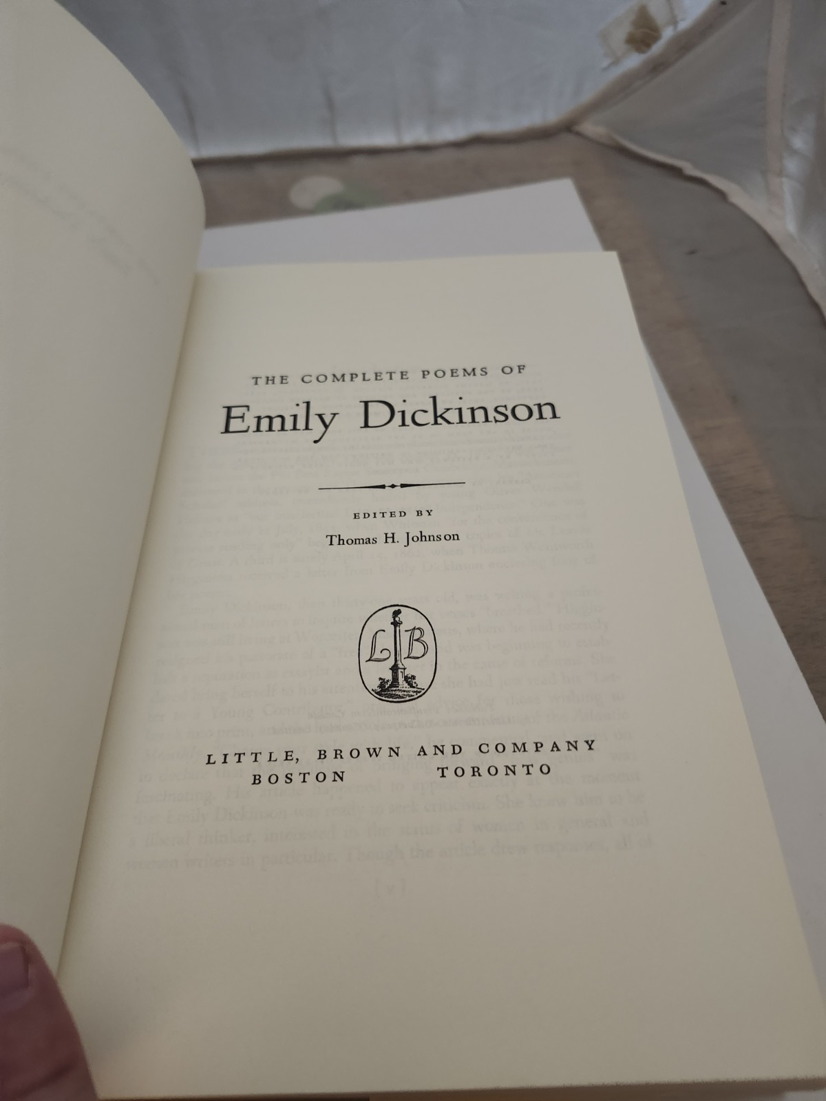 The Complete Poems of Emily Dickinson HC w/ Dust Jacket – Little Brown 1960?