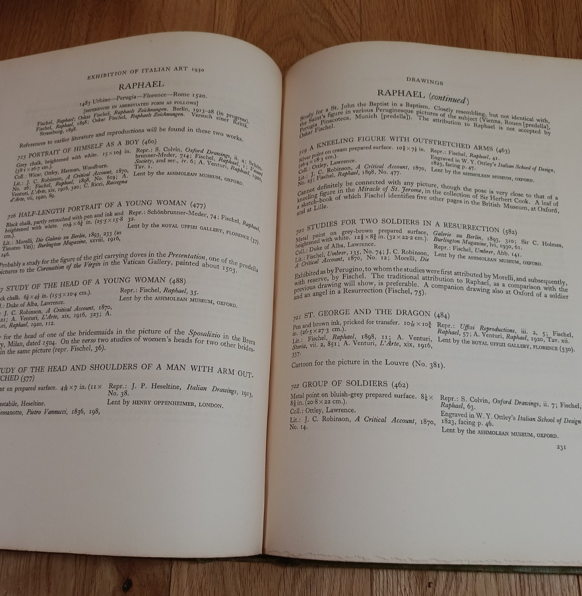 Antiquarian Folio Book Catalogue of the Exhibition of Italian Art 1930. Text