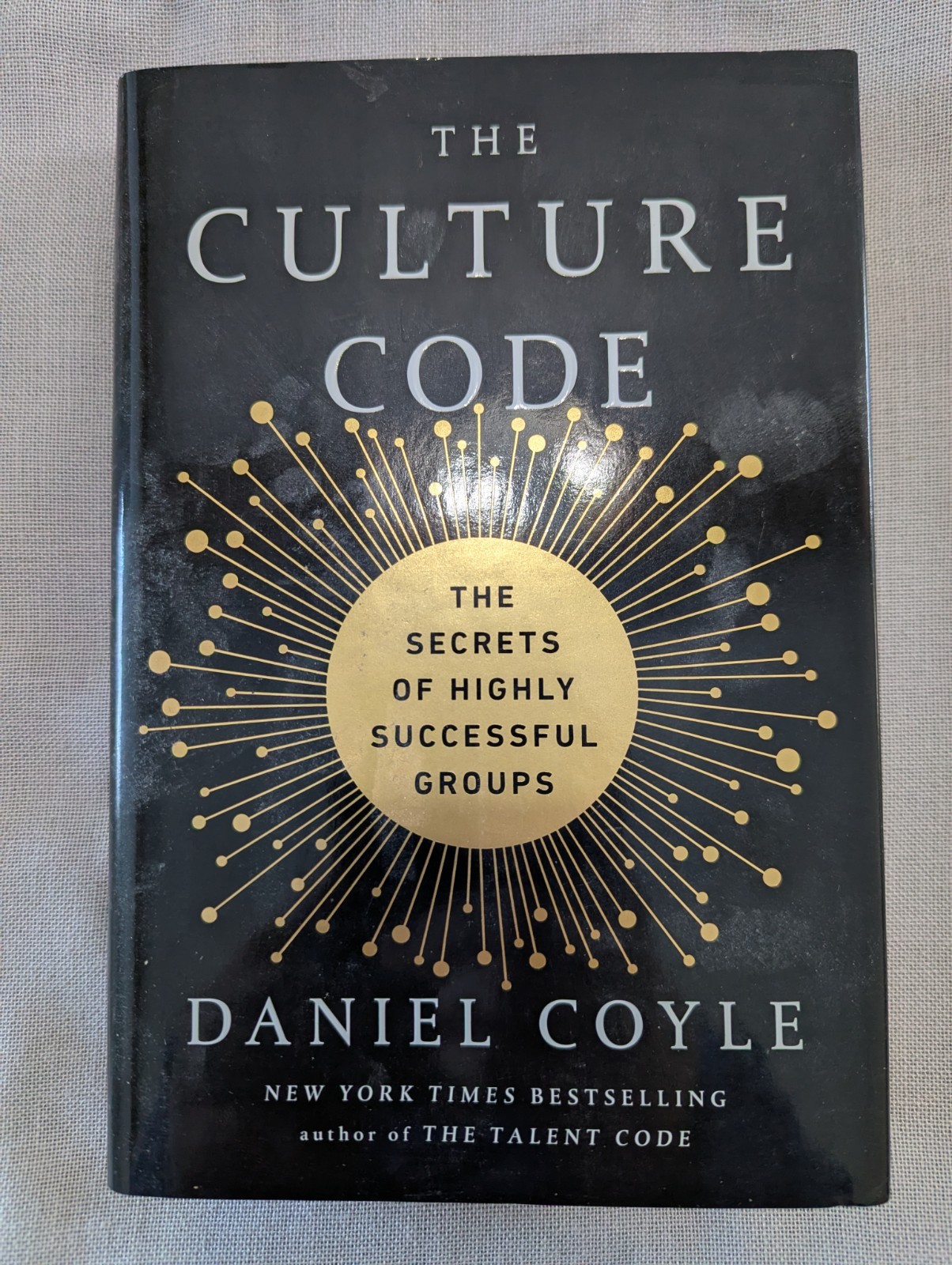 The Culture Code by Daniel Coyle 2018 Hardcover – Worn Dust Jacket & Stains