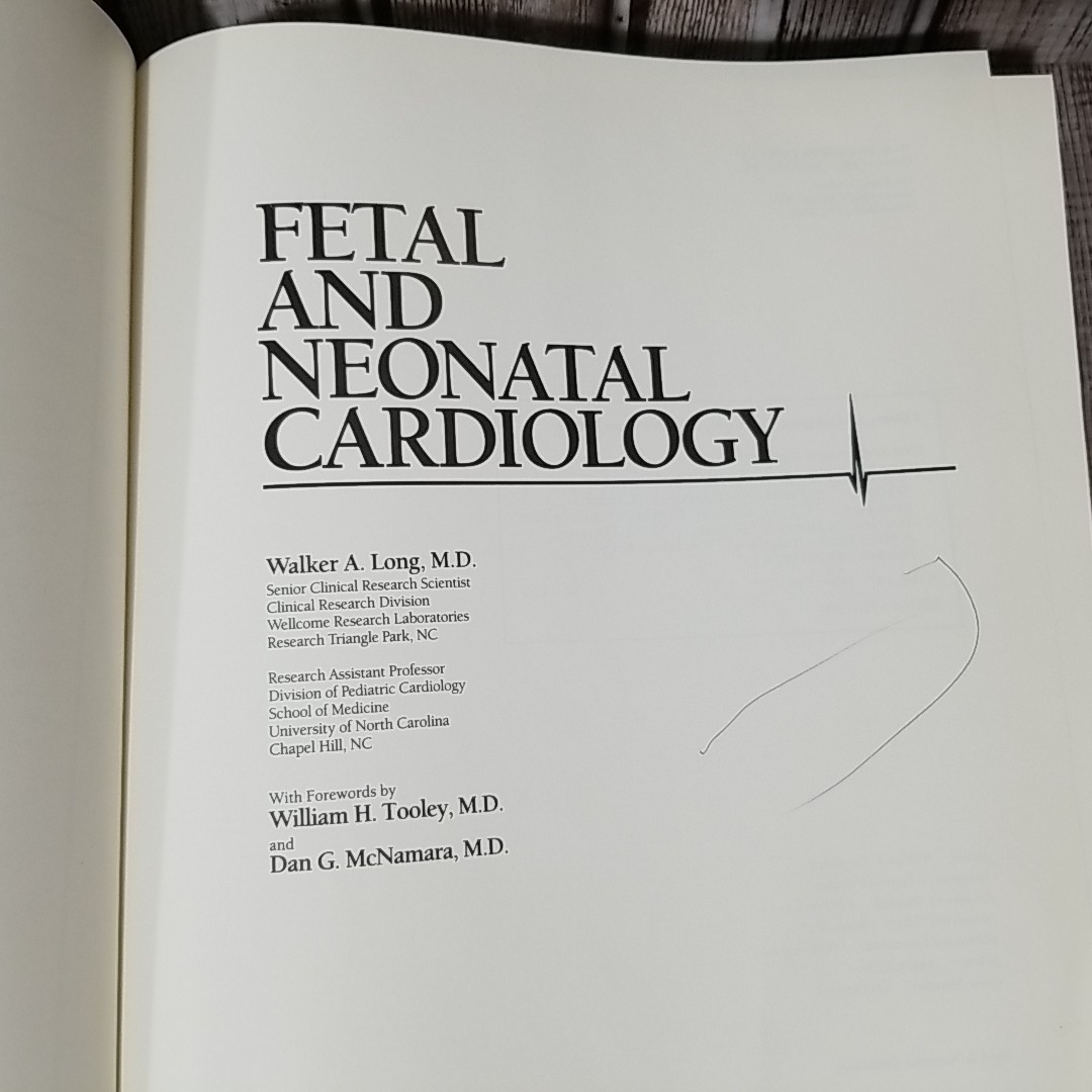 Fetal & Neonatal Cardiology Walker A. Long MD Hardback Hardcover 1990 Ships Fast