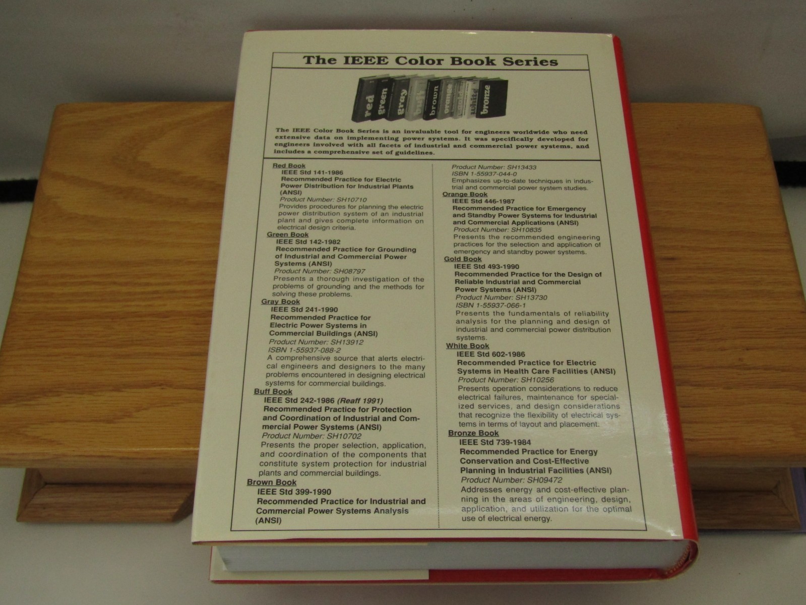 IEEE RED BOOK Std 141-1986 ELECTRIC POWER DISTRIBUTION (5th Print June 1992)