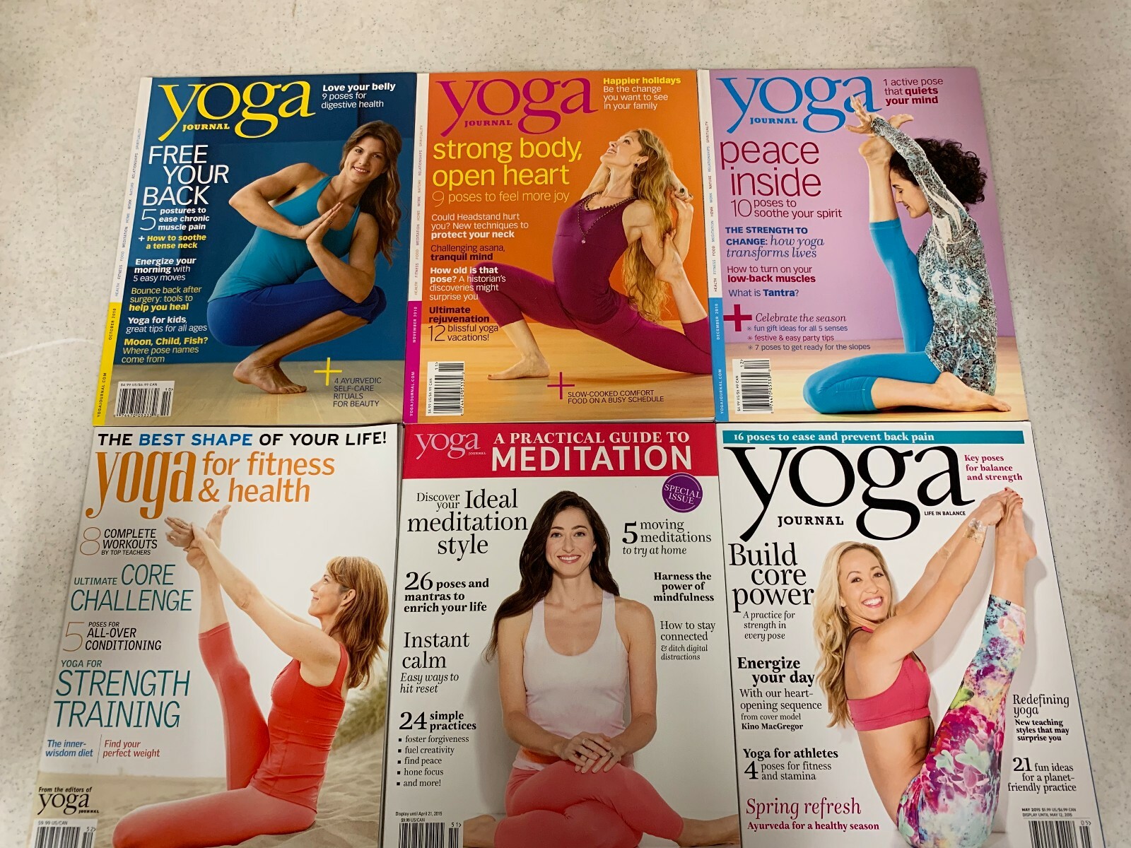 Yoga Journal Magazine YOUR CHOICE Choose the Issue(s) You Want! 2007-2019 LN